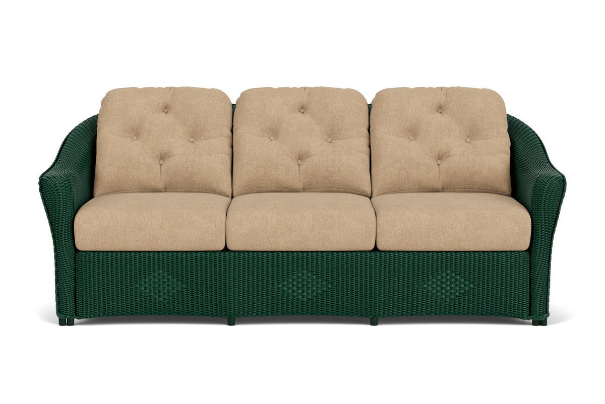 Lloyd Flanders Reflections Living Room Set in Woodland with Hayden Sand fabric