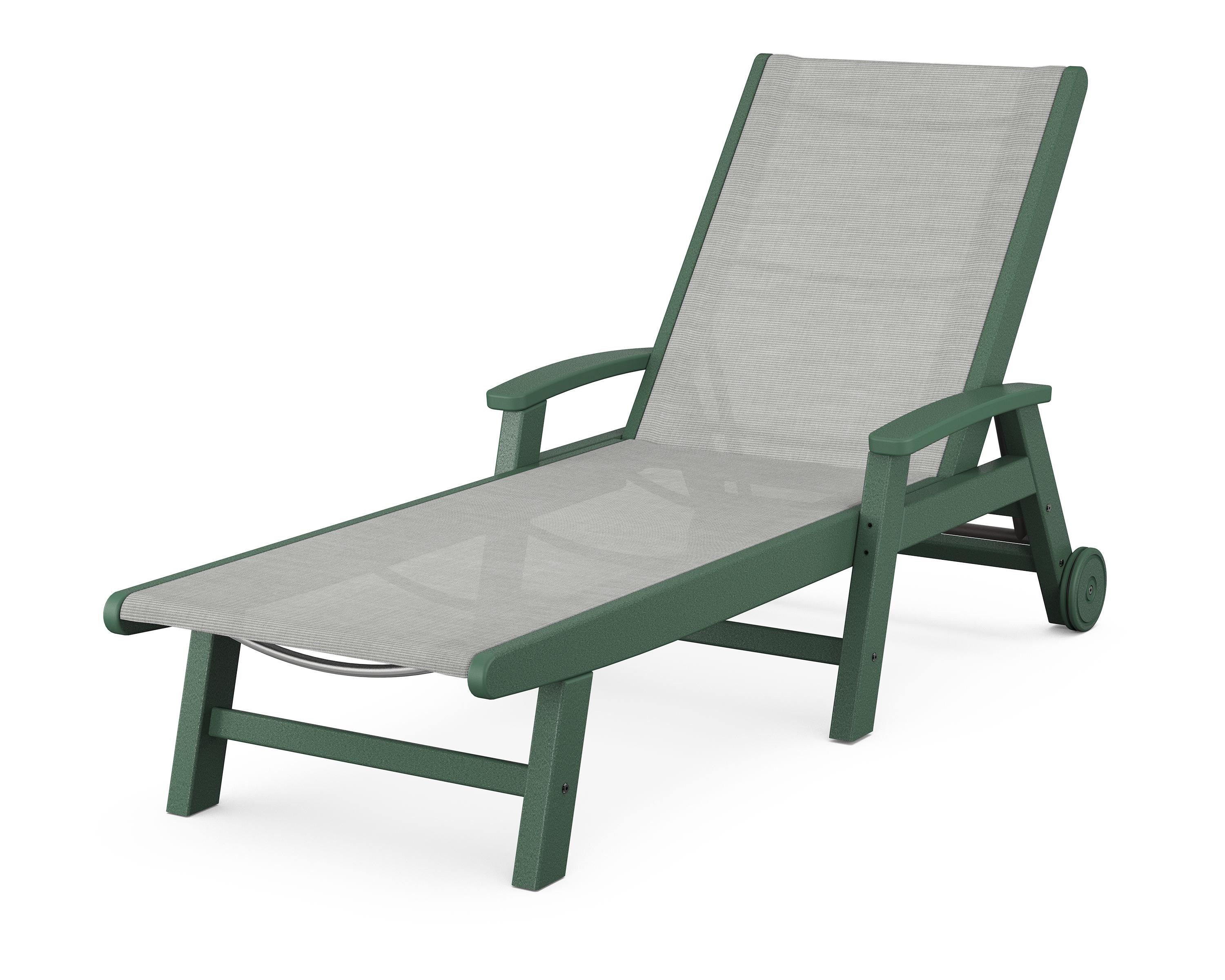 POLYWOOD Coastal Chaise with Wheels