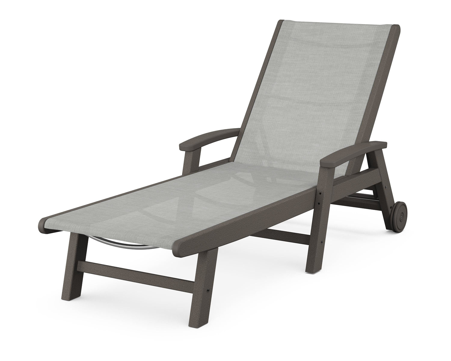 POLYWOOD Coastal Chaise with Wheels