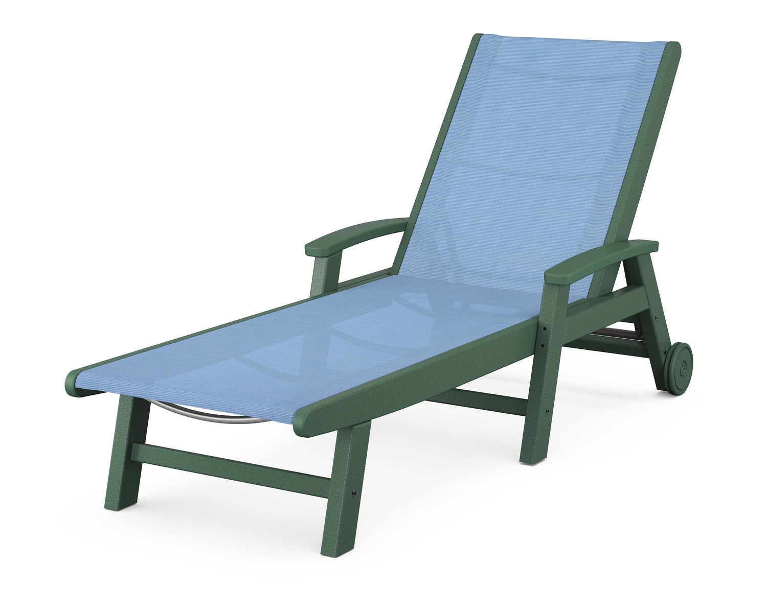 POLYWOOD Coastal Chaise with Wheels