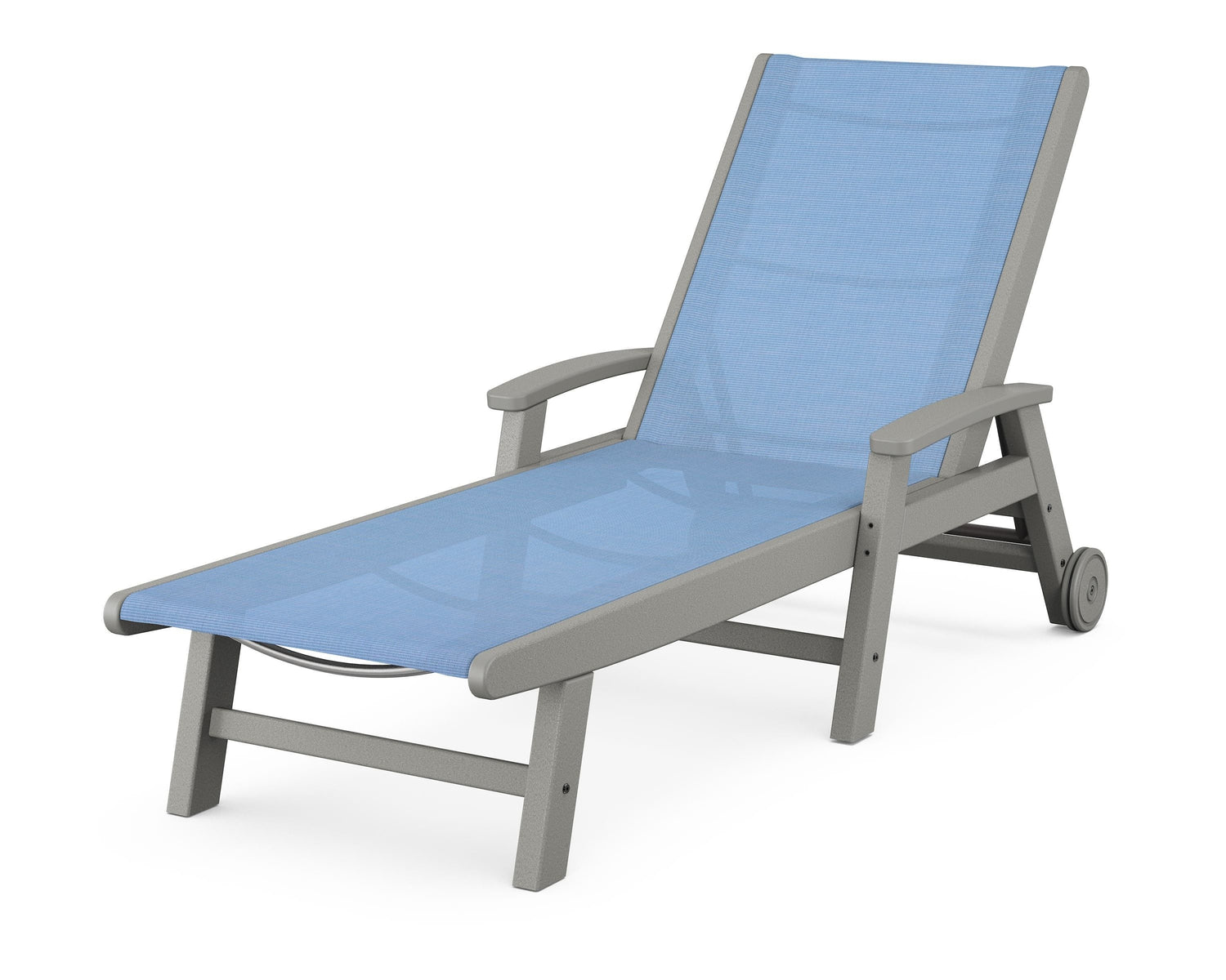 POLYWOOD Coastal Chaise with Wheels