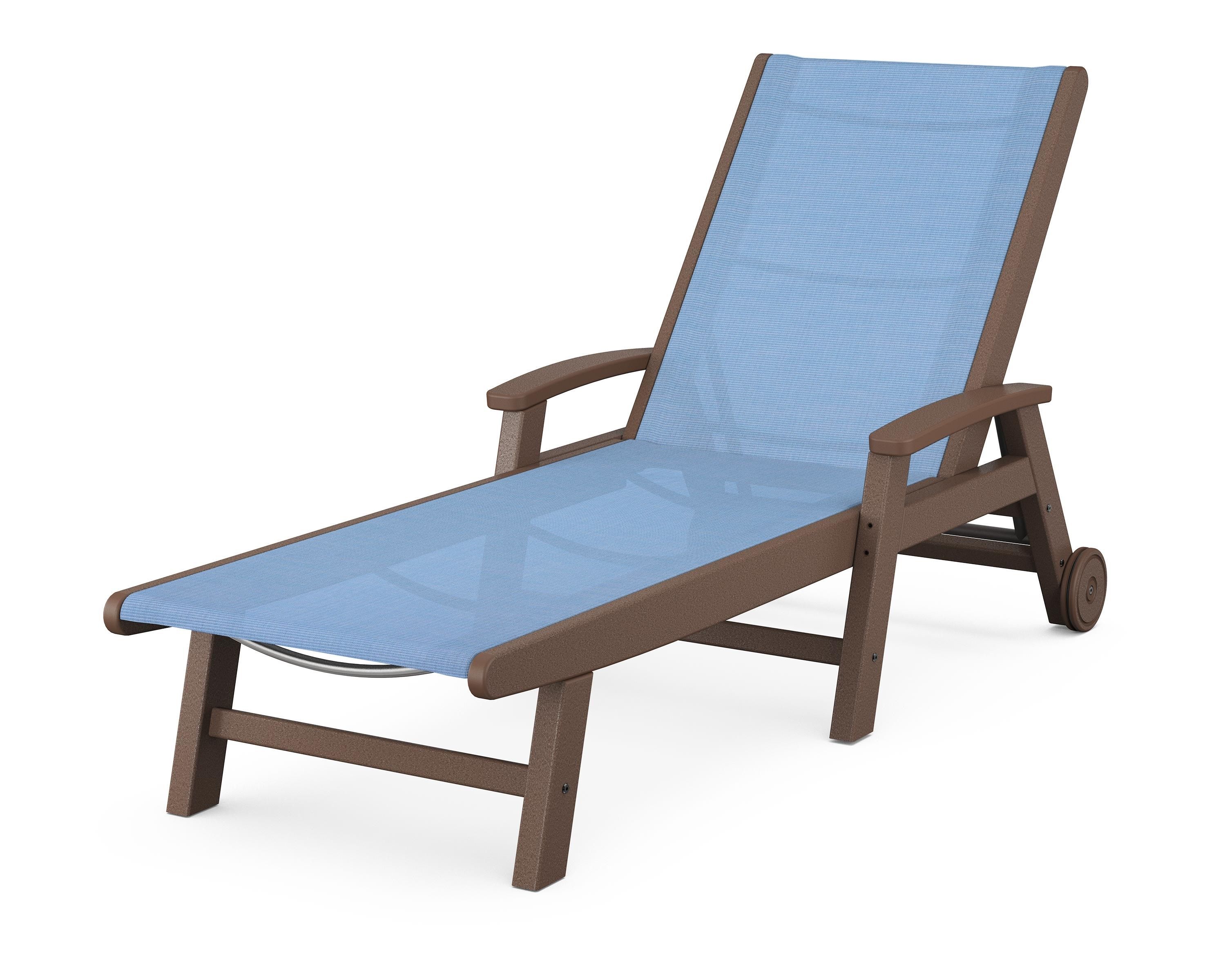 POLYWOOD Coastal Chaise with Wheels