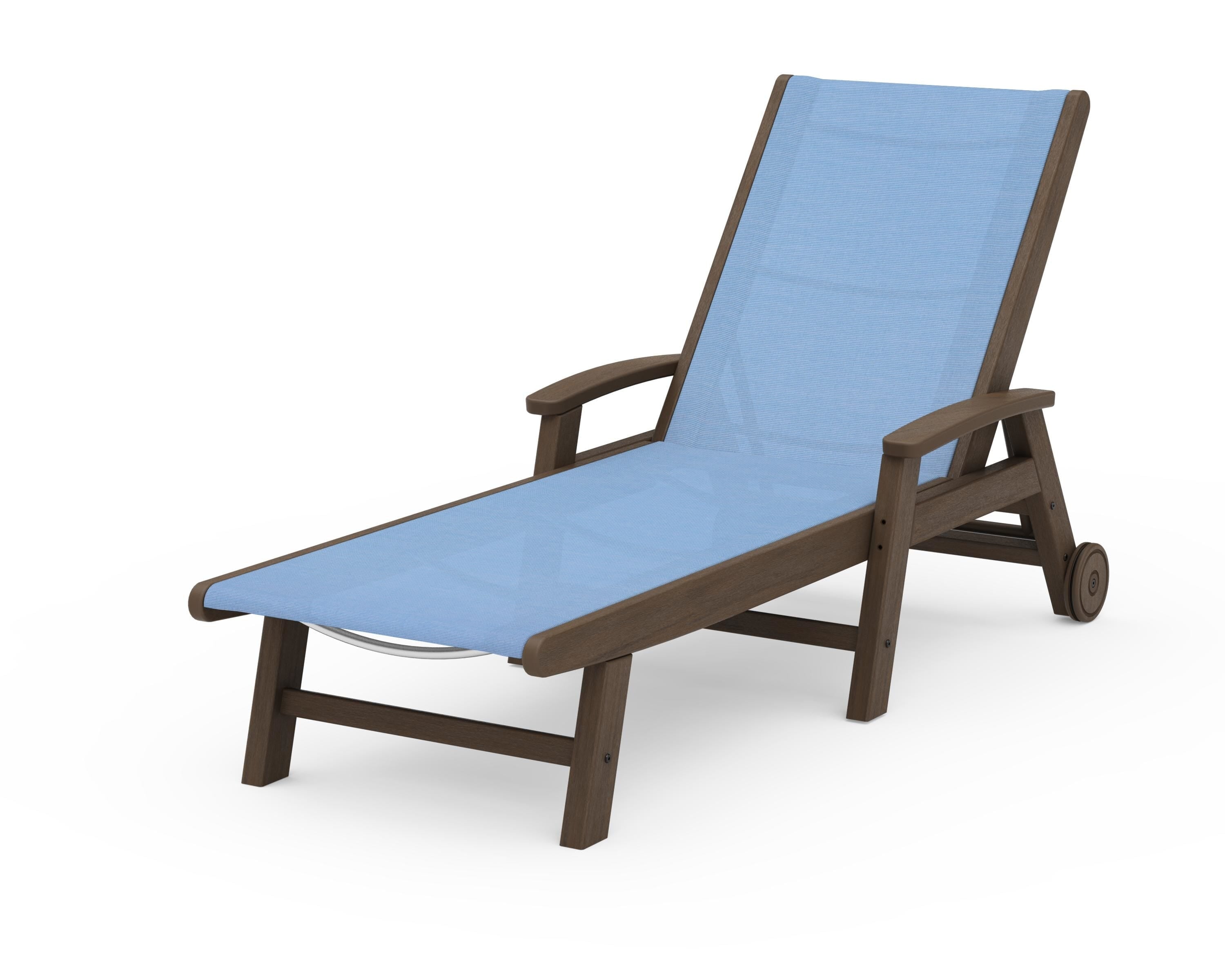 POLYWOOD Coastal Chaise with Wheels