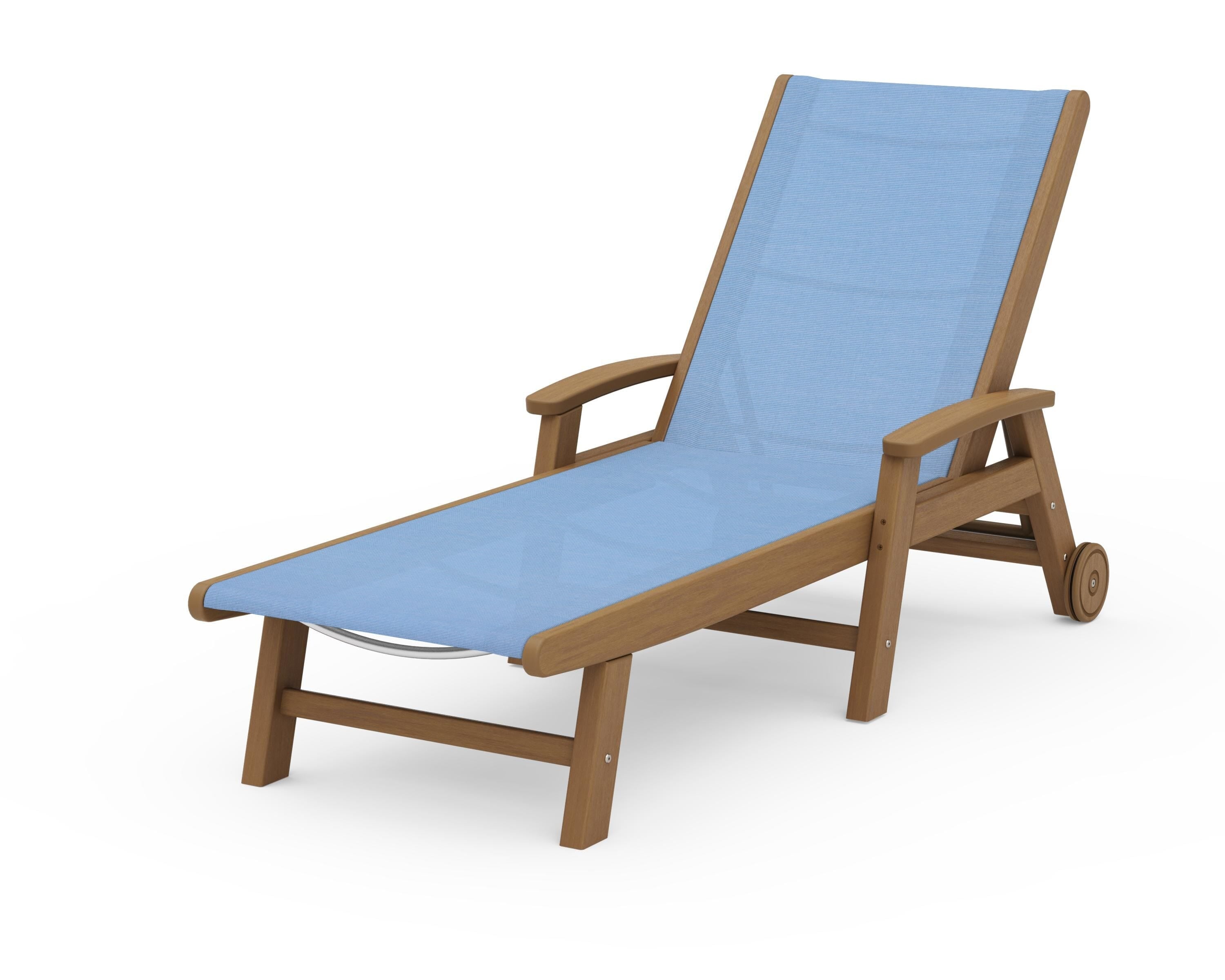 POLYWOOD Coastal Chaise with Wheels
