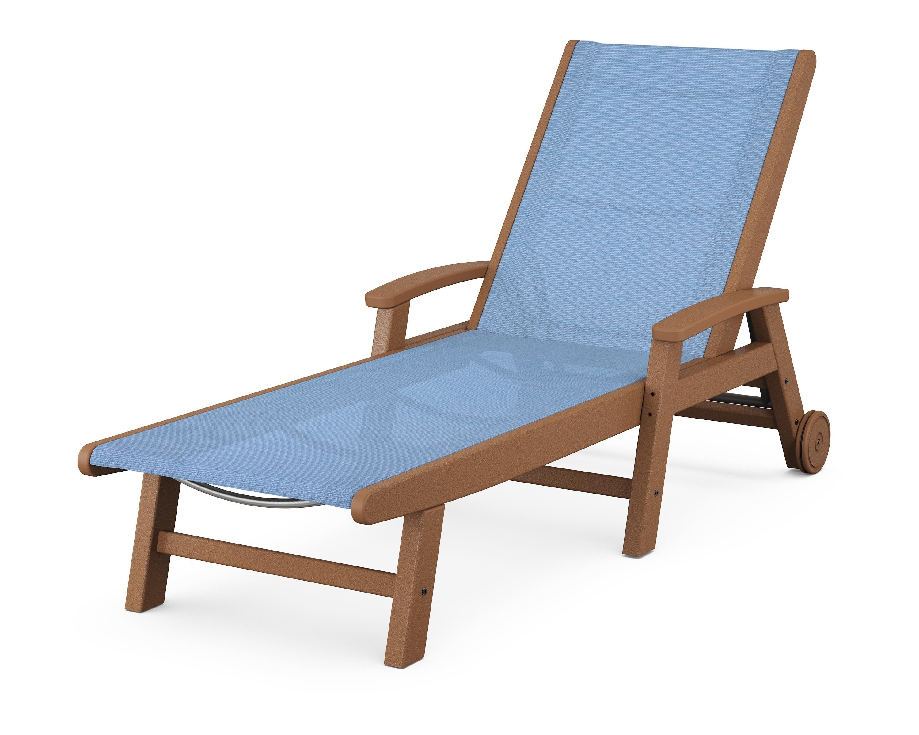 POLYWOOD Coastal Chaise with Wheels