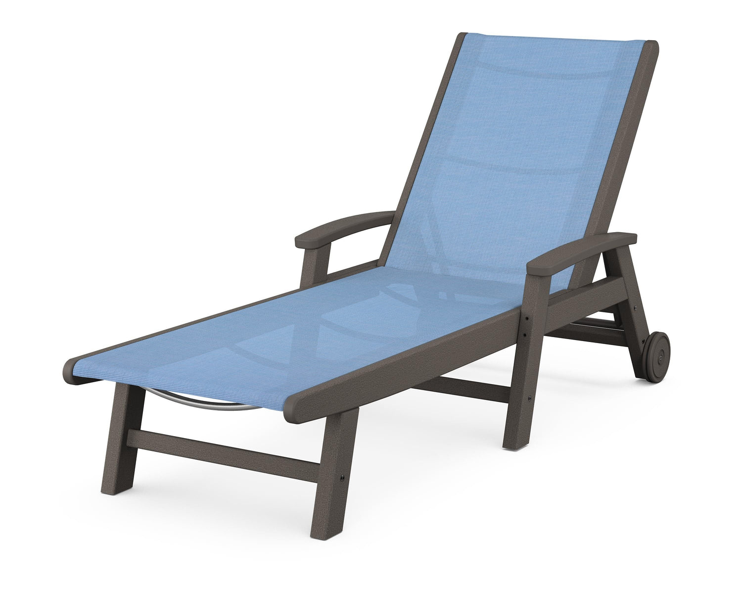 POLYWOOD Coastal Chaise with Wheels