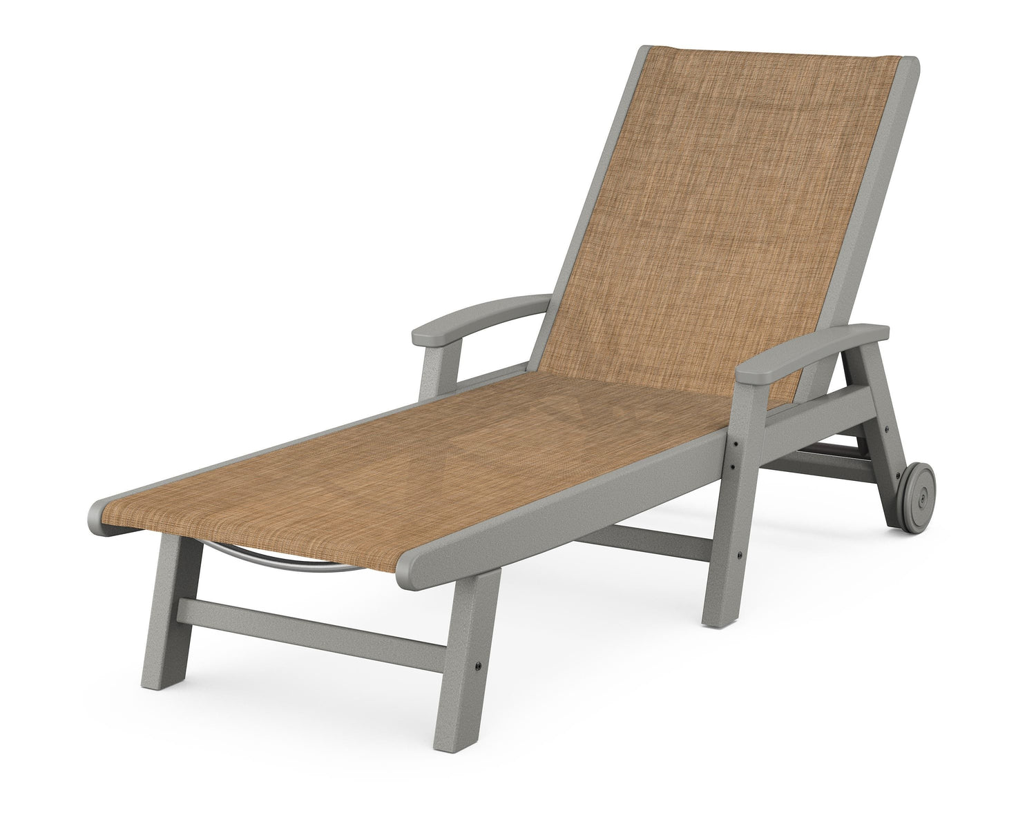 POLYWOOD Coastal Chaise with Wheels