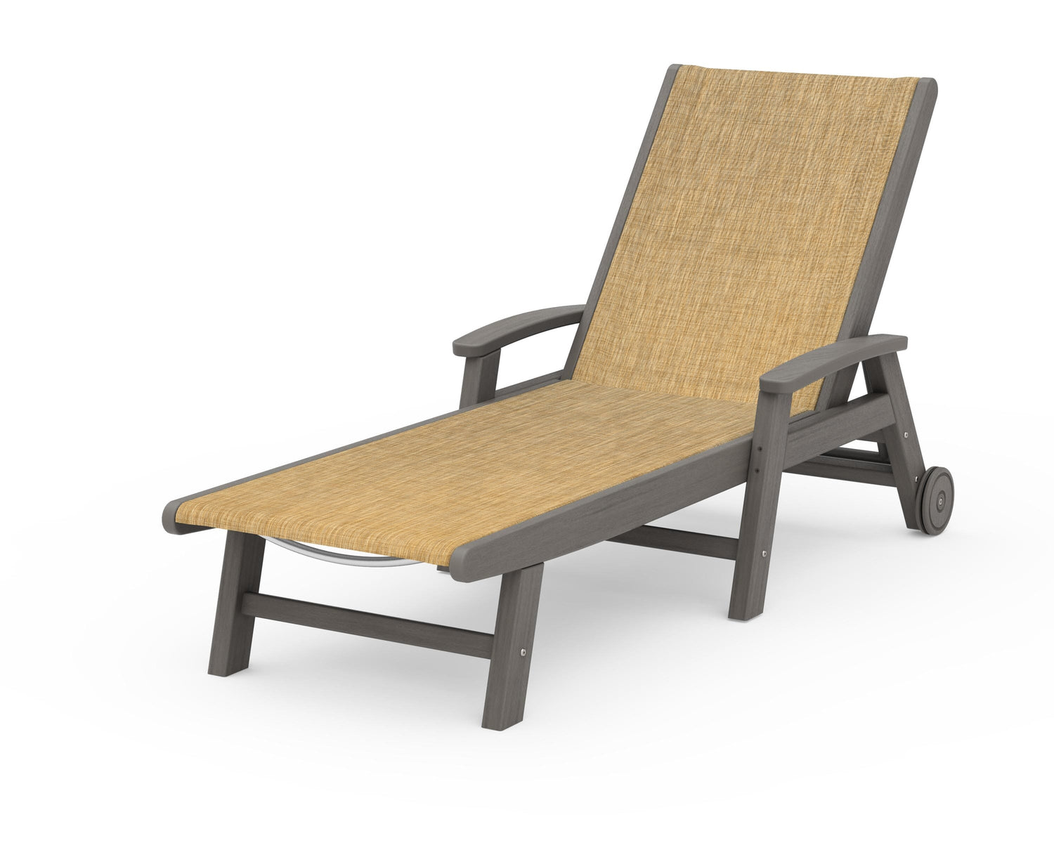 POLYWOOD Coastal Chaise with Wheels