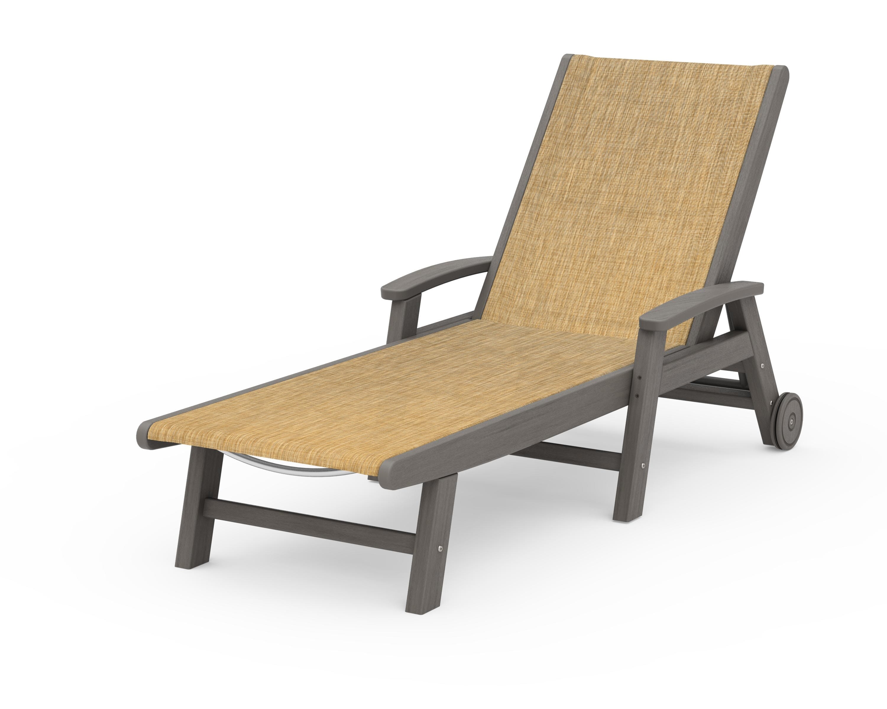 POLYWOOD Coastal Chaise with Wheels