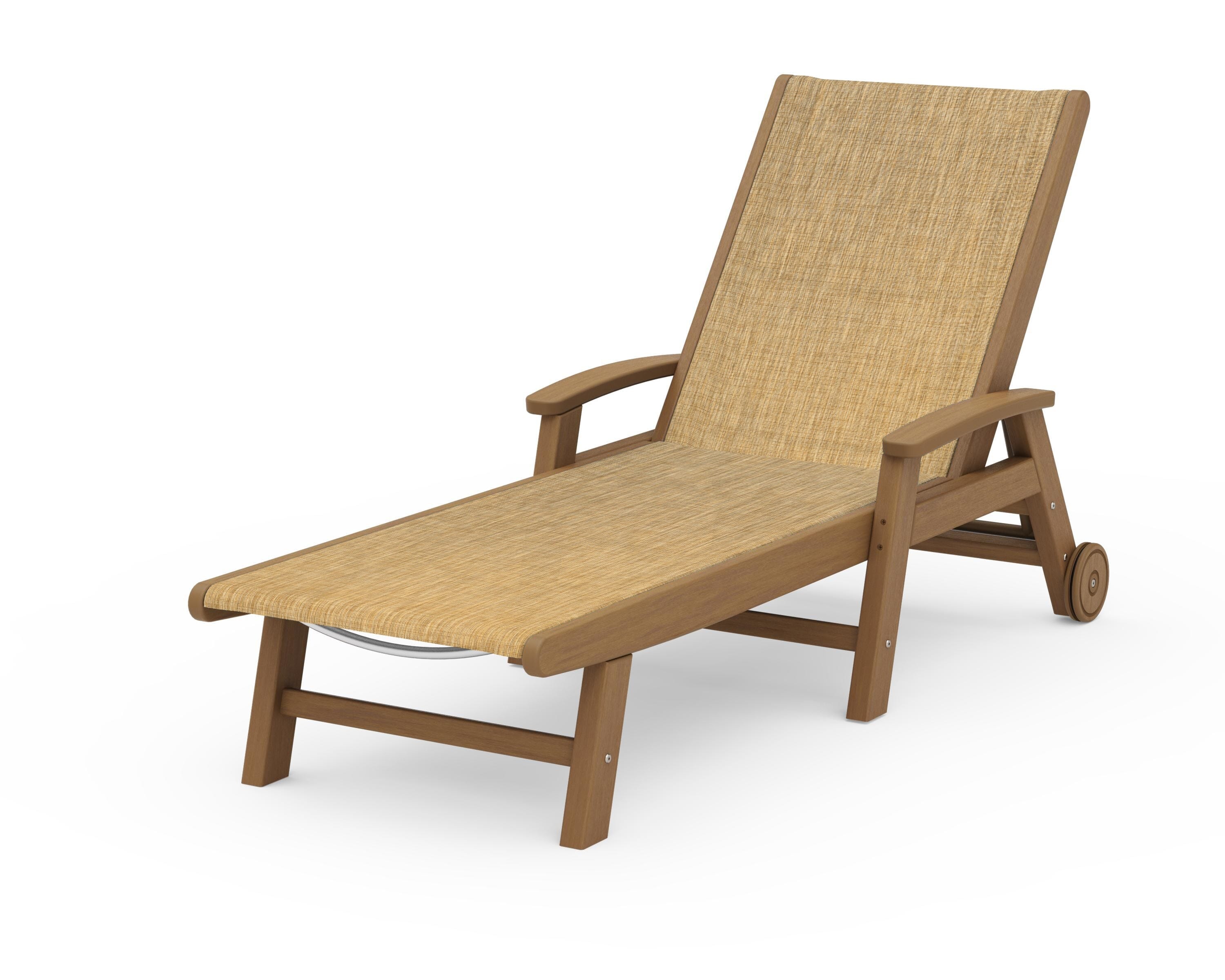POLYWOOD Coastal Chaise with Wheels