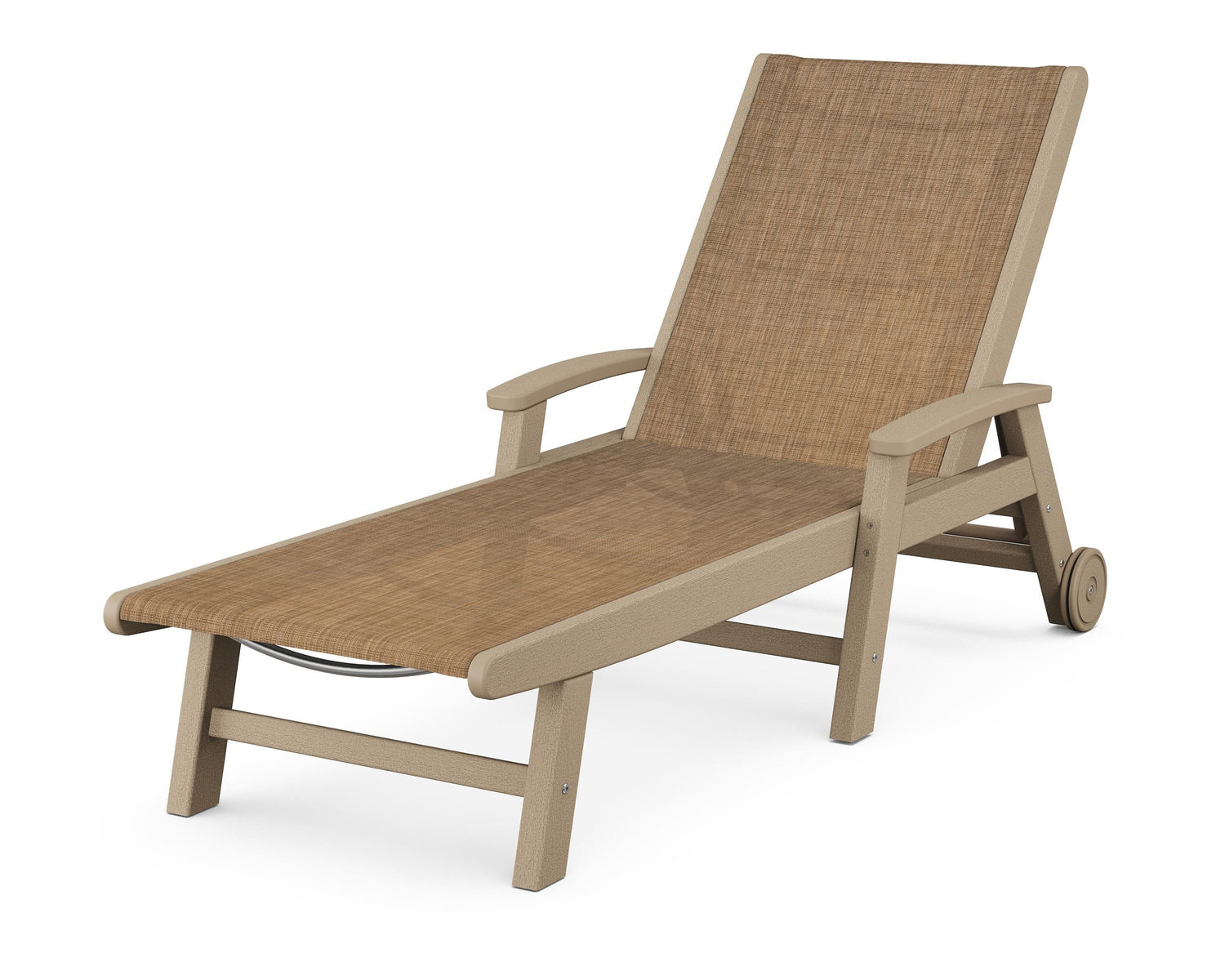 POLYWOOD Coastal Chaise with Wheels