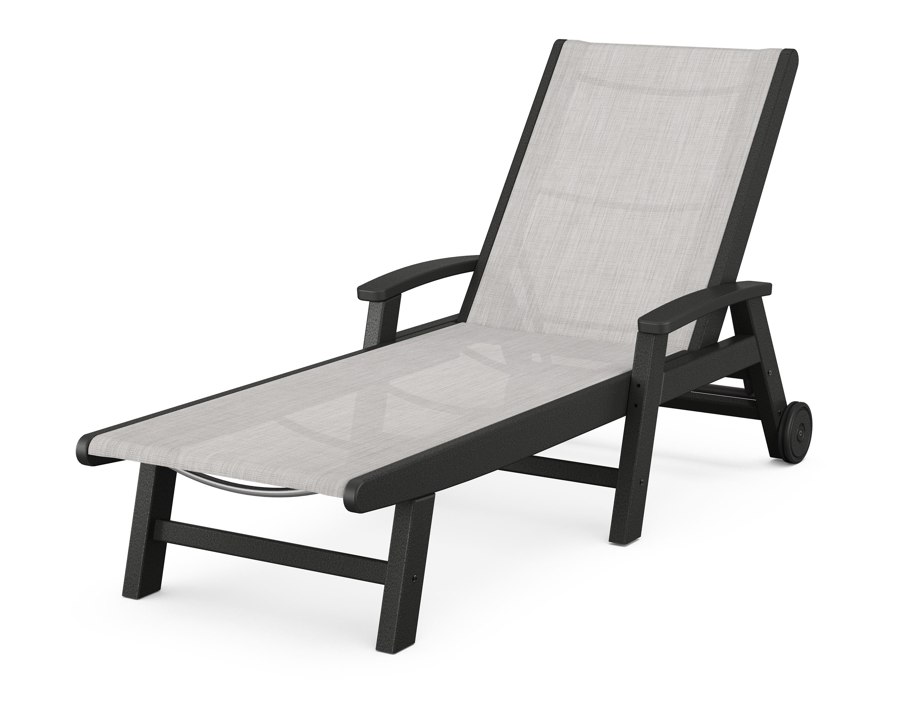 POLYWOOD Coastal Chaise with Wheels