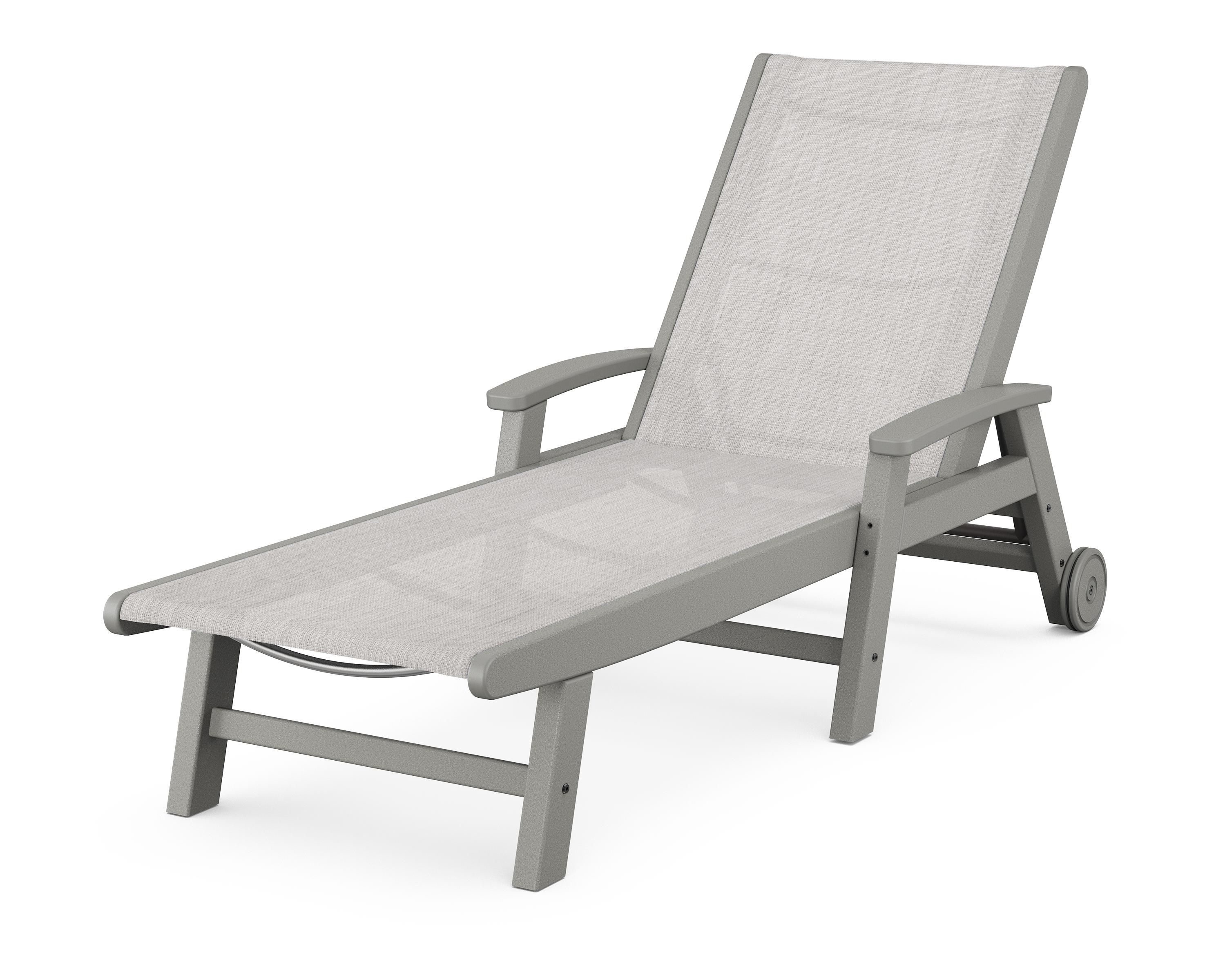 POLYWOOD Coastal Chaise with Wheels