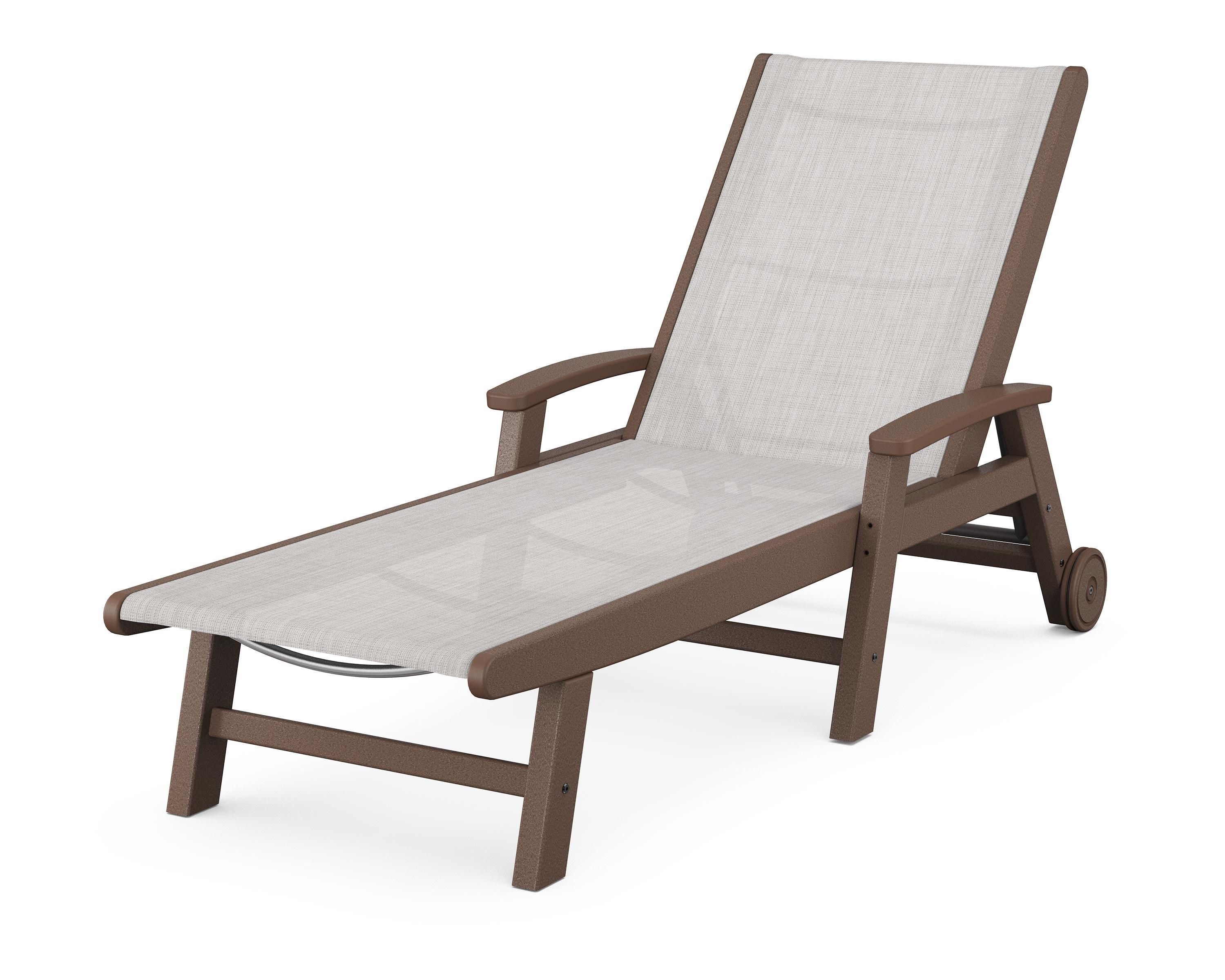 POLYWOOD Coastal Chaise with Wheels