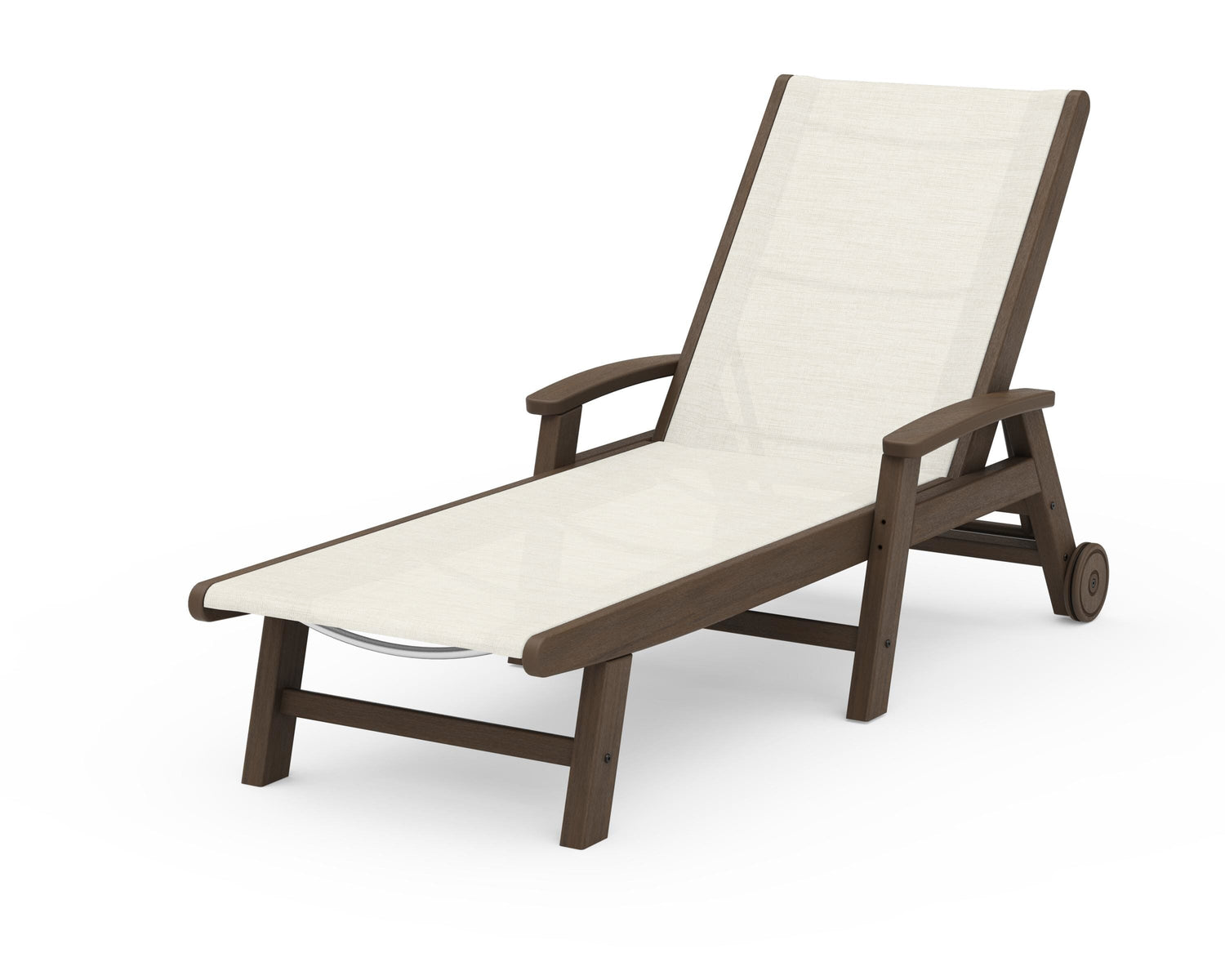 POLYWOOD Coastal Chaise with Wheels