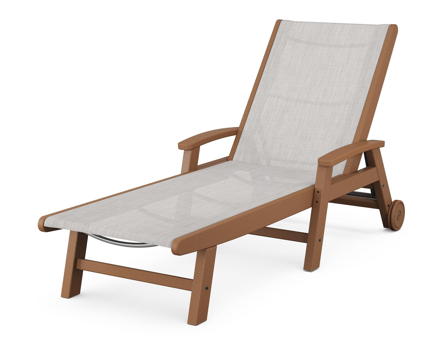 POLYWOOD Coastal Chaise with Wheels