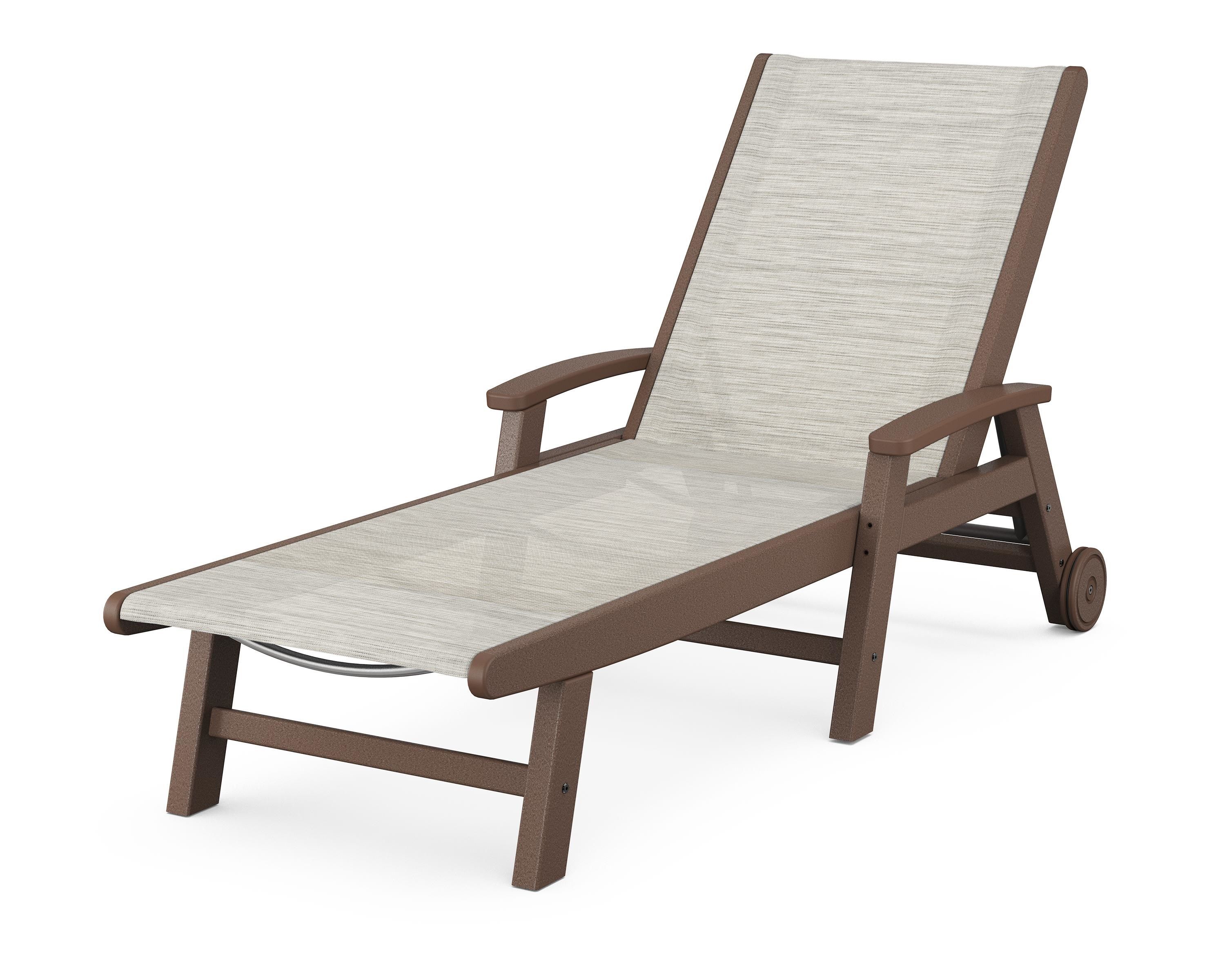 POLYWOOD Coastal Chaise with Wheels