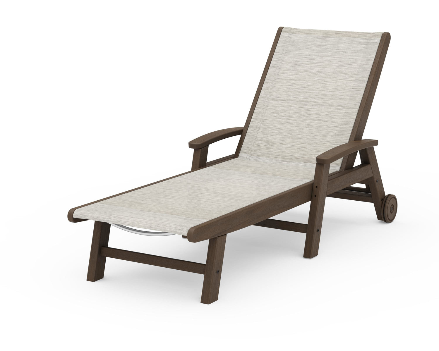 POLYWOOD Coastal Chaise with Wheels