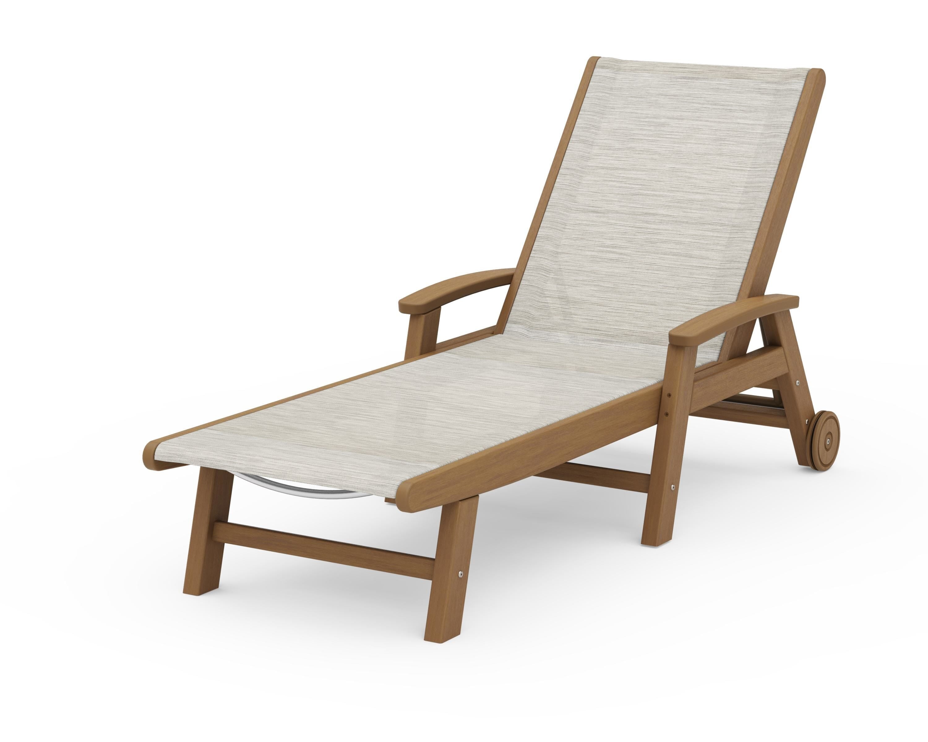 POLYWOOD Coastal Chaise with Wheels