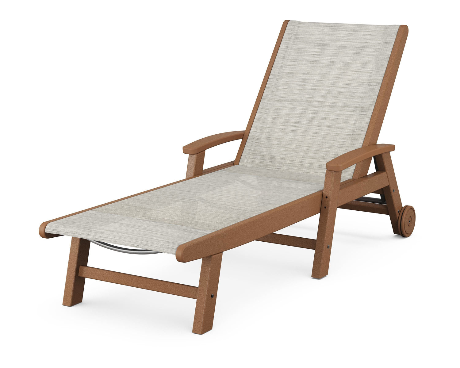POLYWOOD Coastal Chaise with Wheels