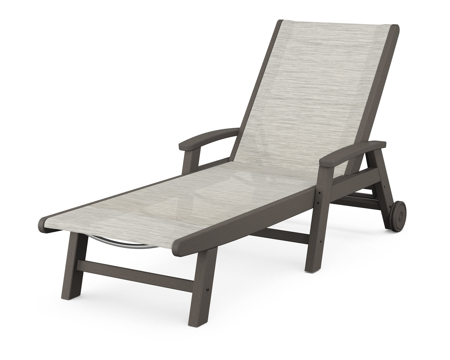 POLYWOOD Coastal Chaise with Wheels