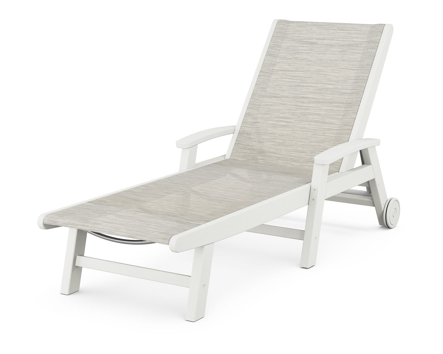 POLYWOOD Coastal Chaise with Wheels
