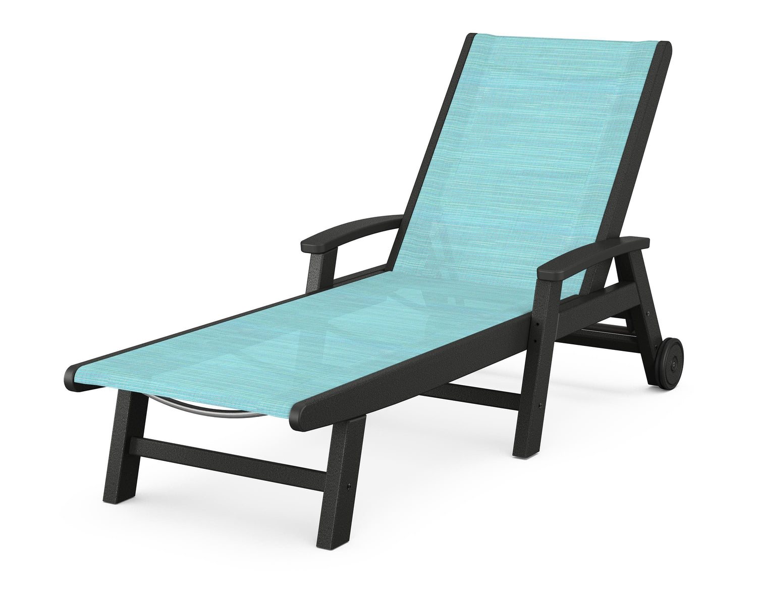 POLYWOOD Coastal Chaise with Wheels