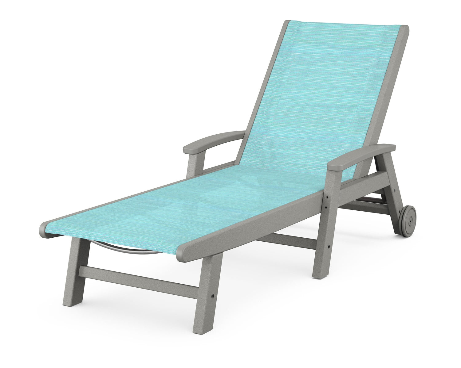 POLYWOOD Coastal Chaise with Wheels