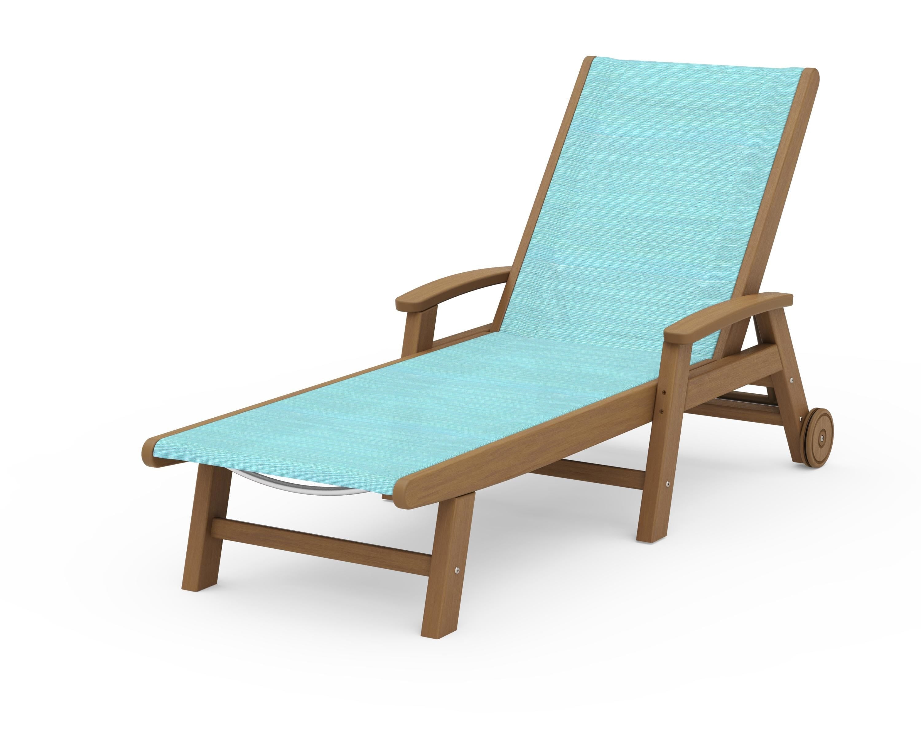POLYWOOD Coastal Chaise with Wheels