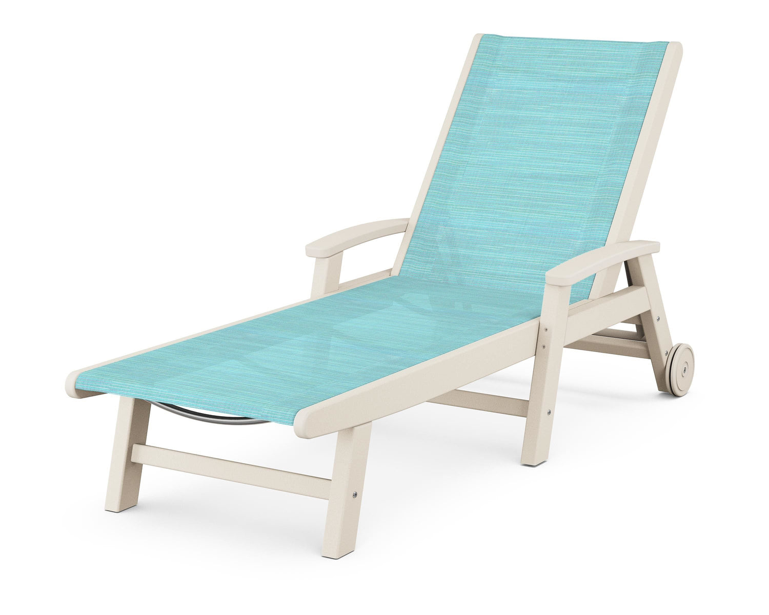 POLYWOOD Coastal Chaise with Wheels