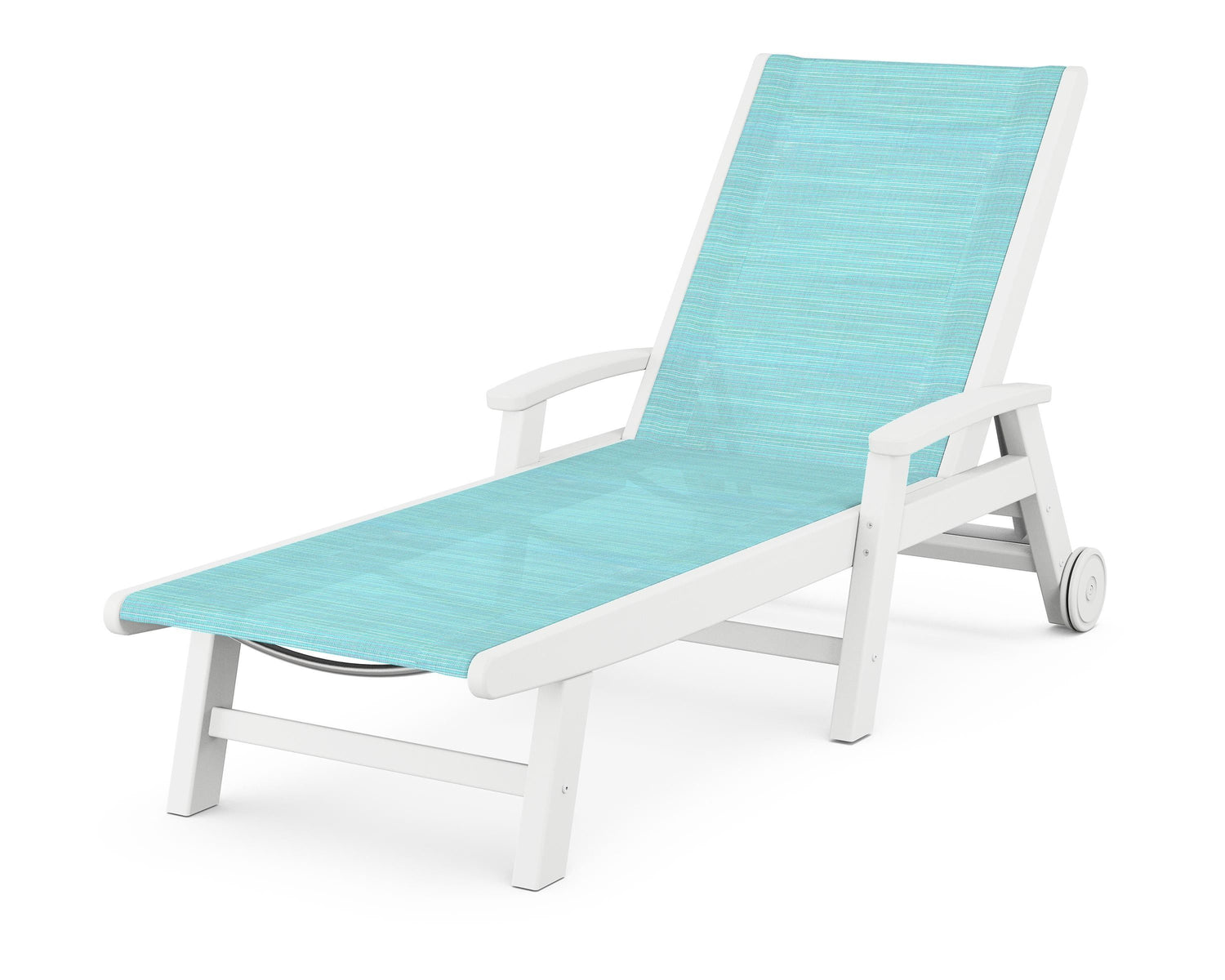 POLYWOOD Coastal Chaise with Wheels