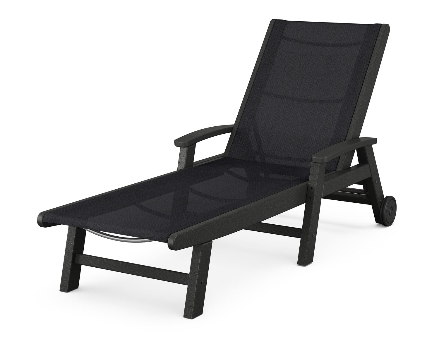 POLYWOOD Coastal Chaise with Wheels