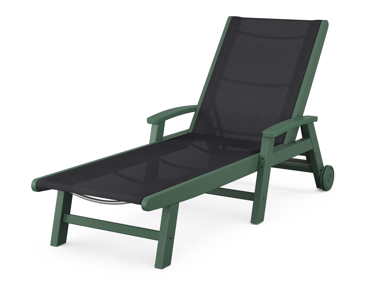 POLYWOOD Coastal Chaise with Wheels