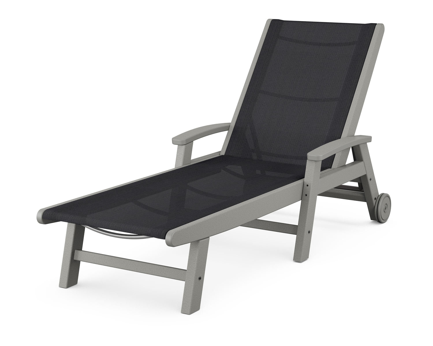 POLYWOOD Coastal Chaise with Wheels
