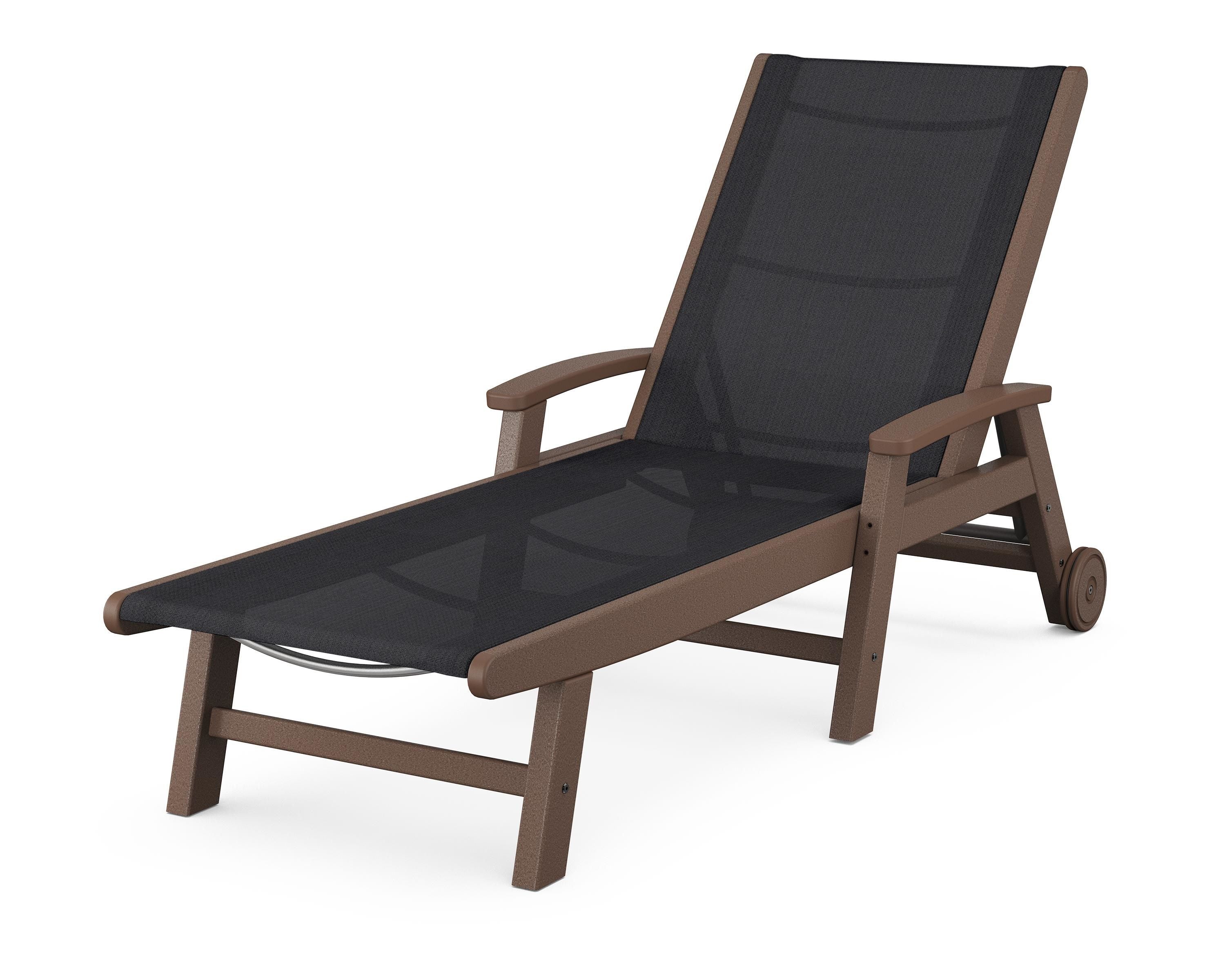 POLYWOOD Coastal Chaise with Wheels