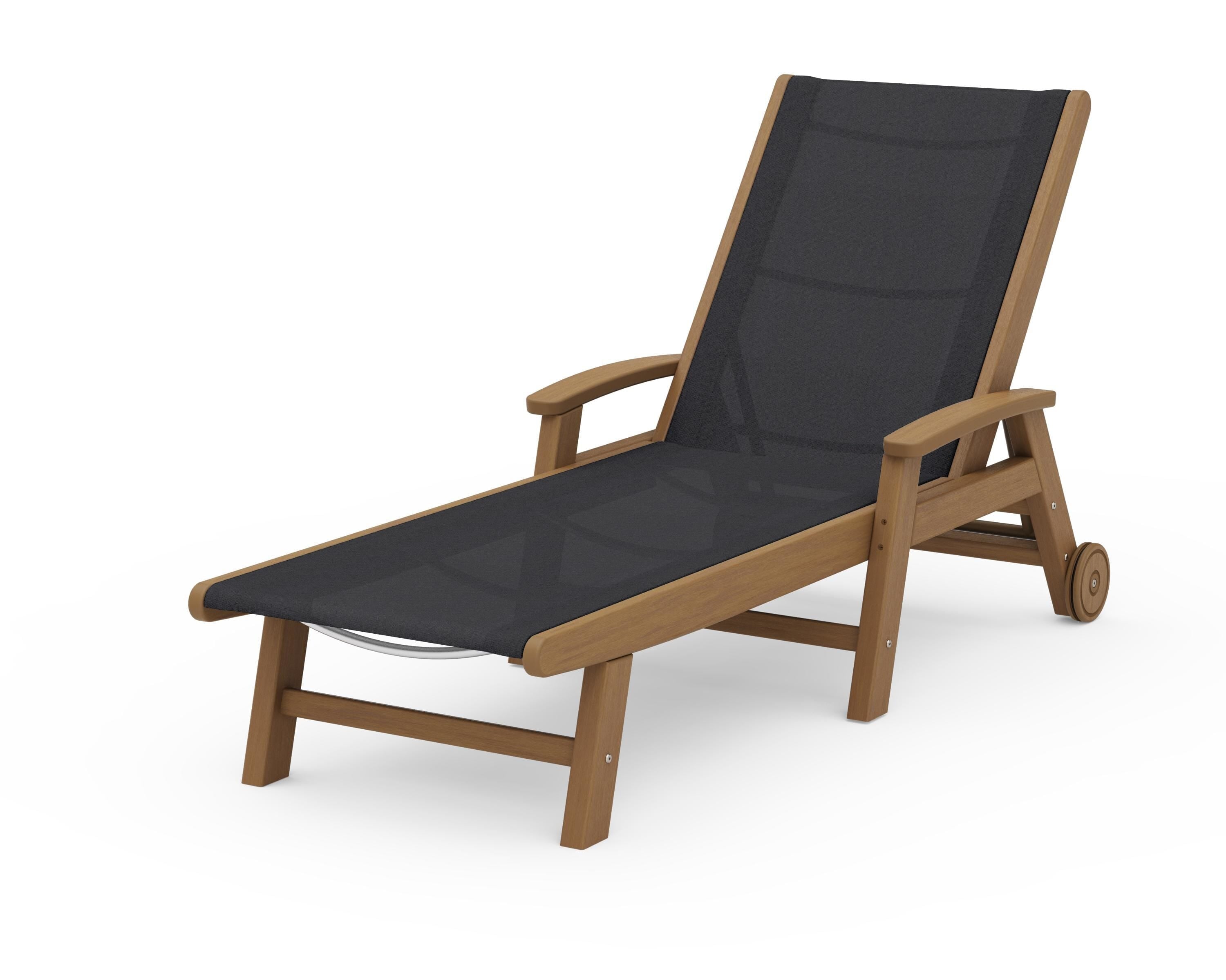 POLYWOOD Coastal Chaise with Wheels