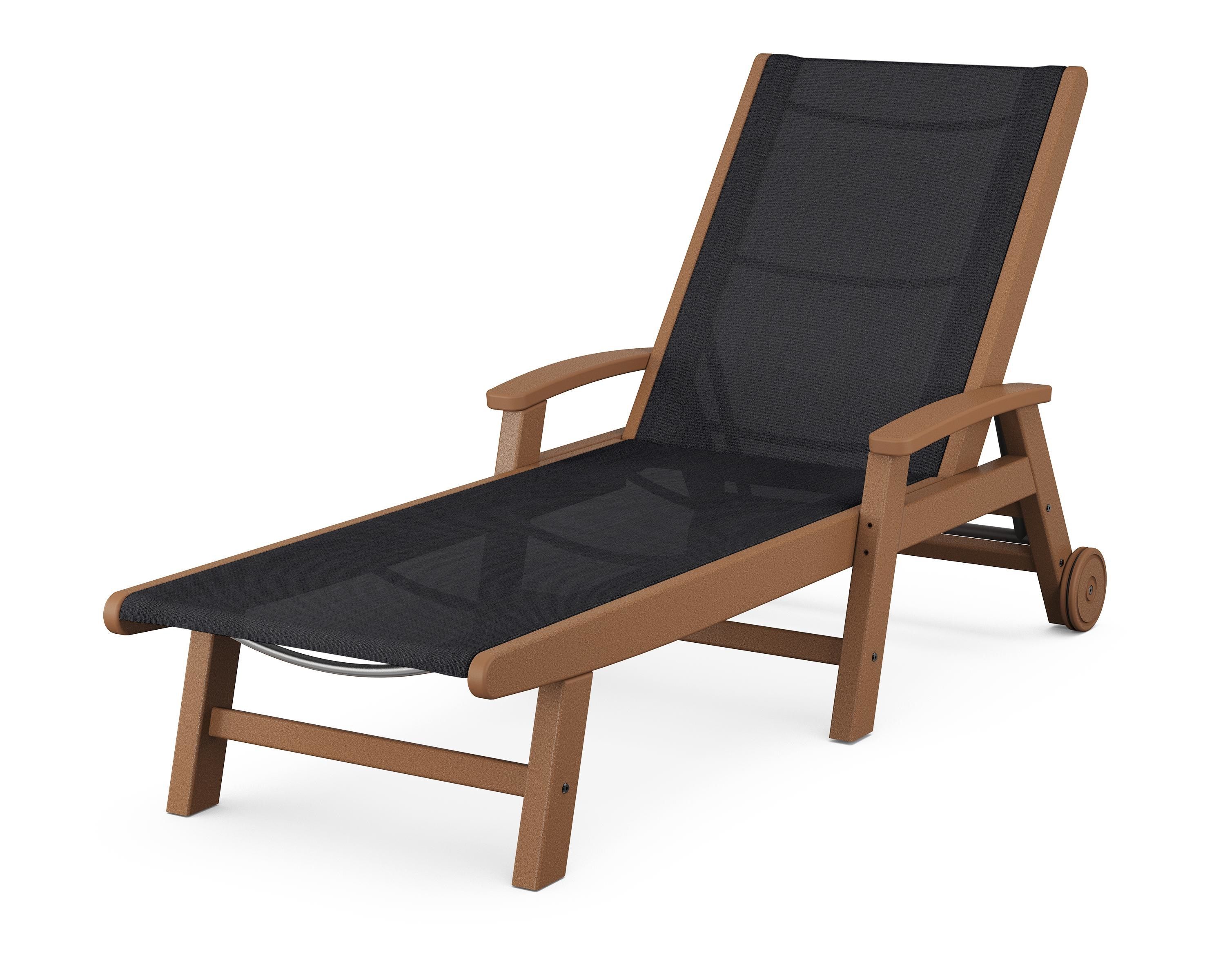 POLYWOOD Coastal Chaise with Wheels