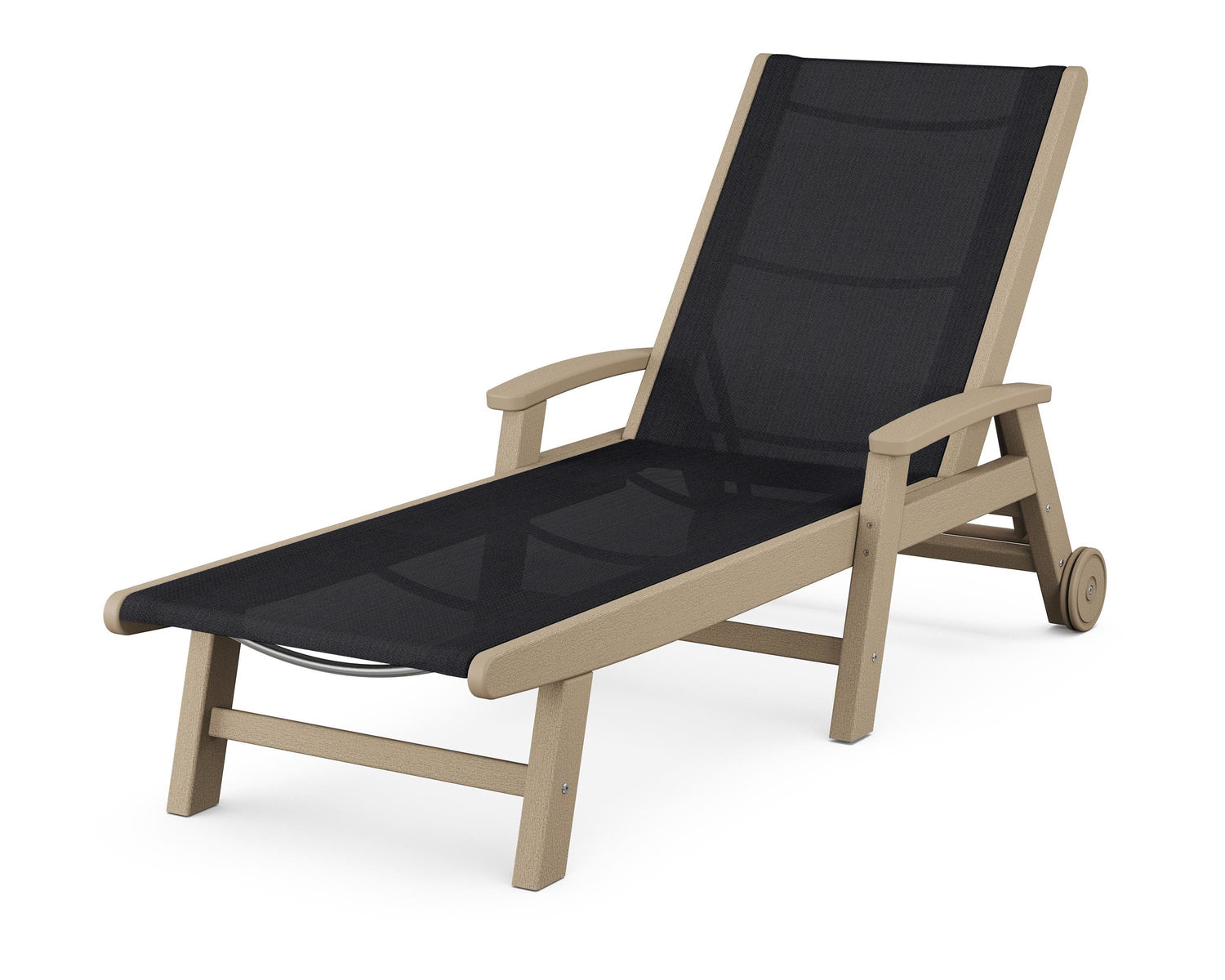 POLYWOOD Coastal Chaise with Wheels