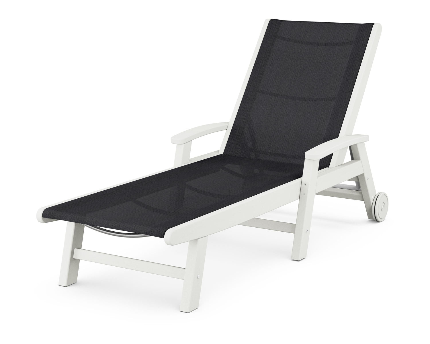 POLYWOOD Coastal Chaise with Wheels