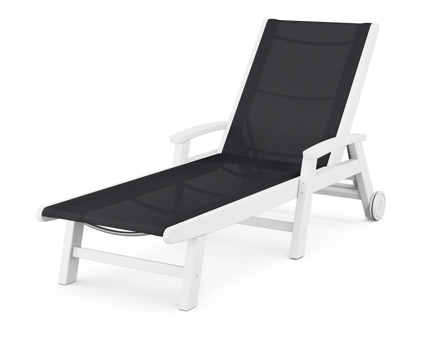 POLYWOOD Coastal Chaise with Wheels