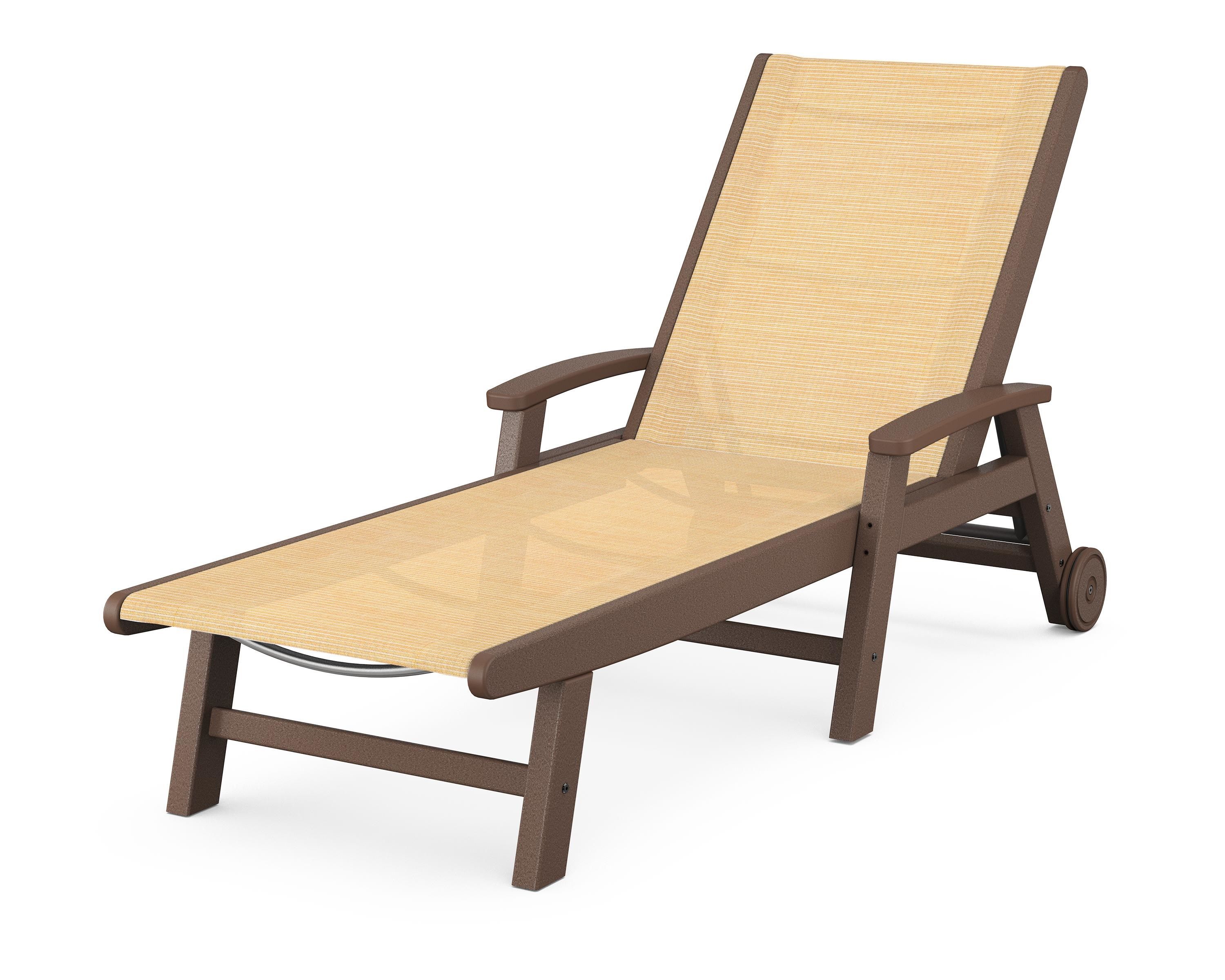 POLYWOOD Coastal Chaise with Wheels