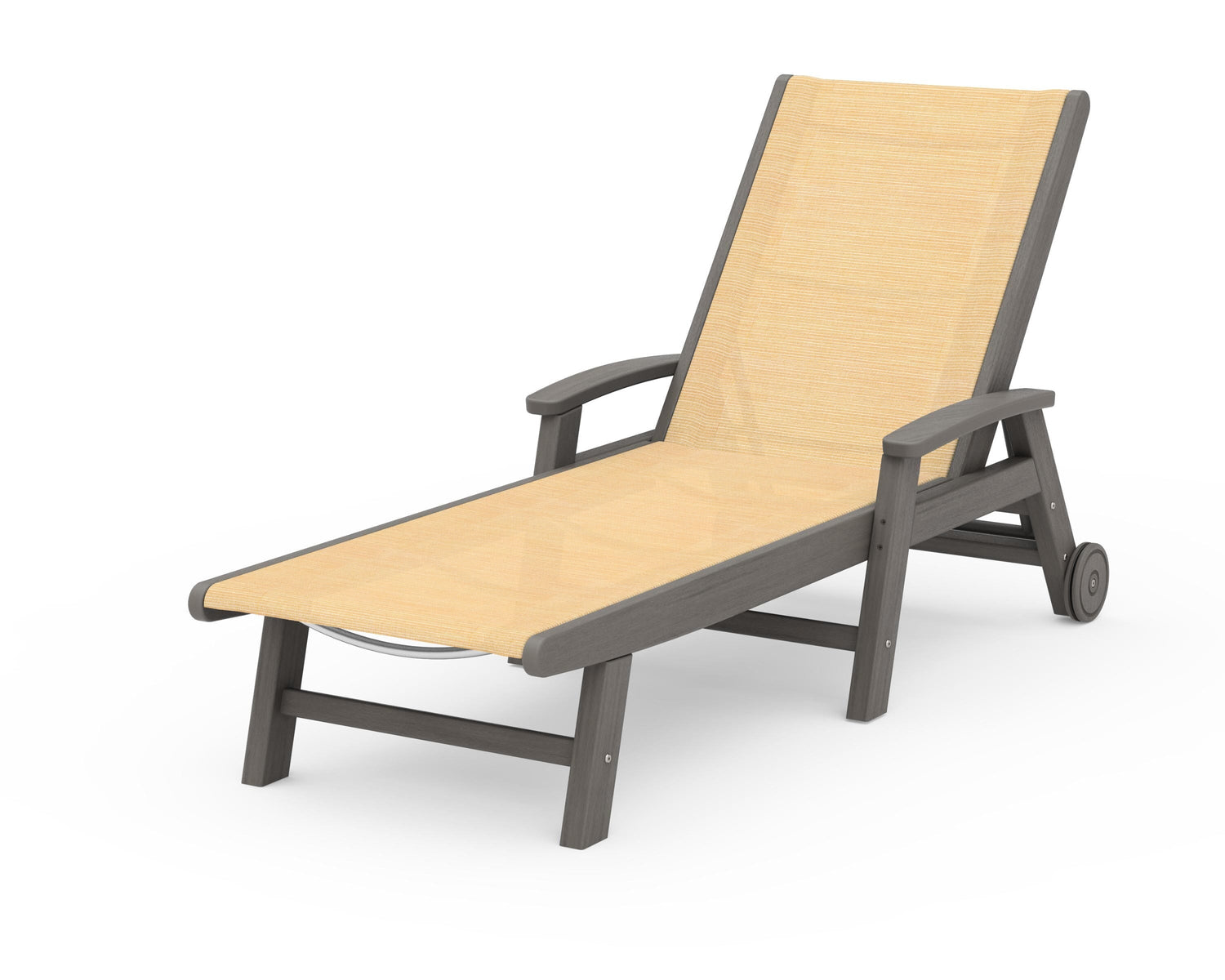 POLYWOOD Coastal Chaise with Wheels