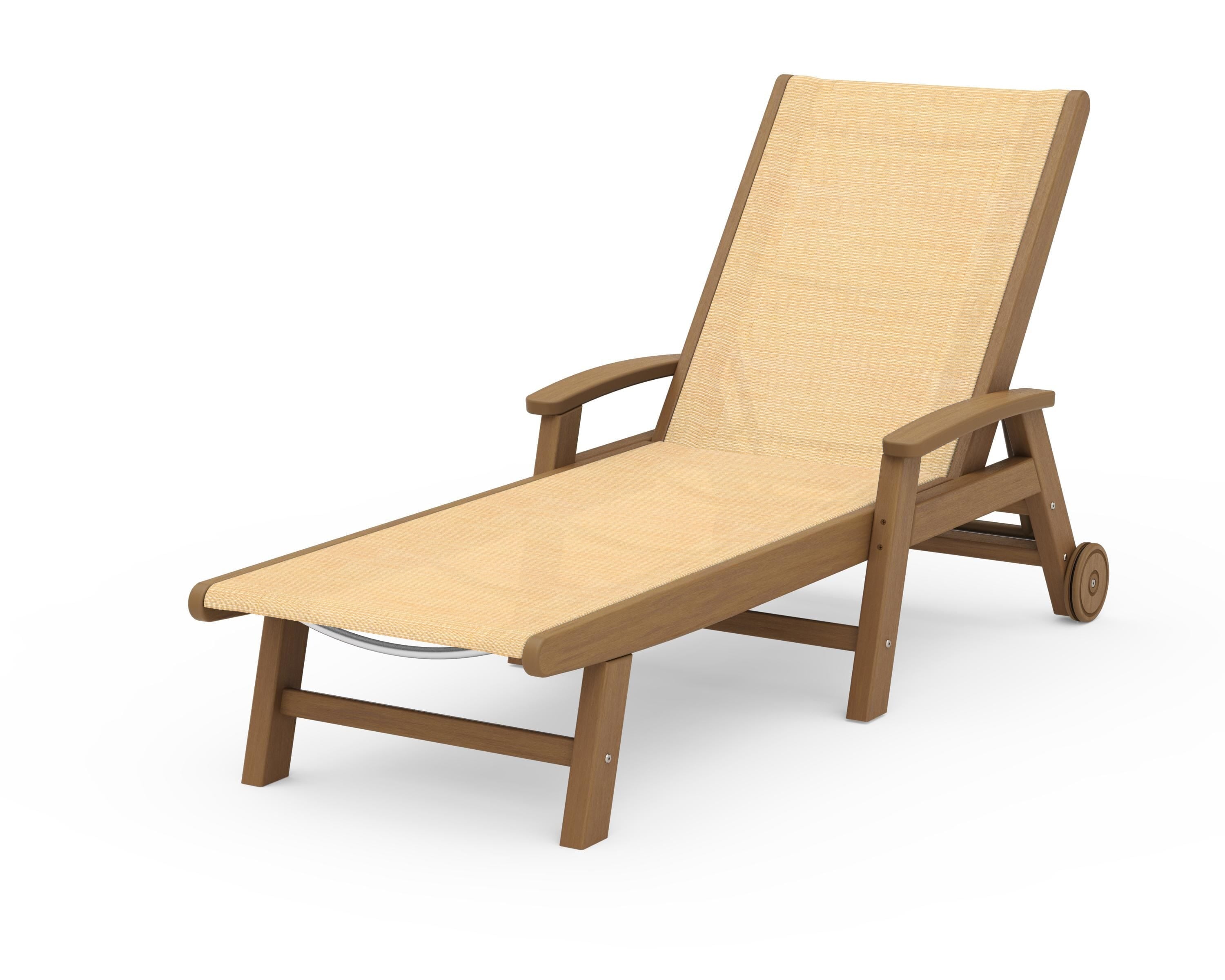 POLYWOOD Coastal Chaise with Wheels