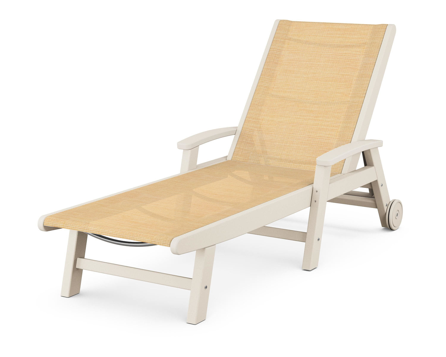 POLYWOOD Coastal Chaise with Wheels