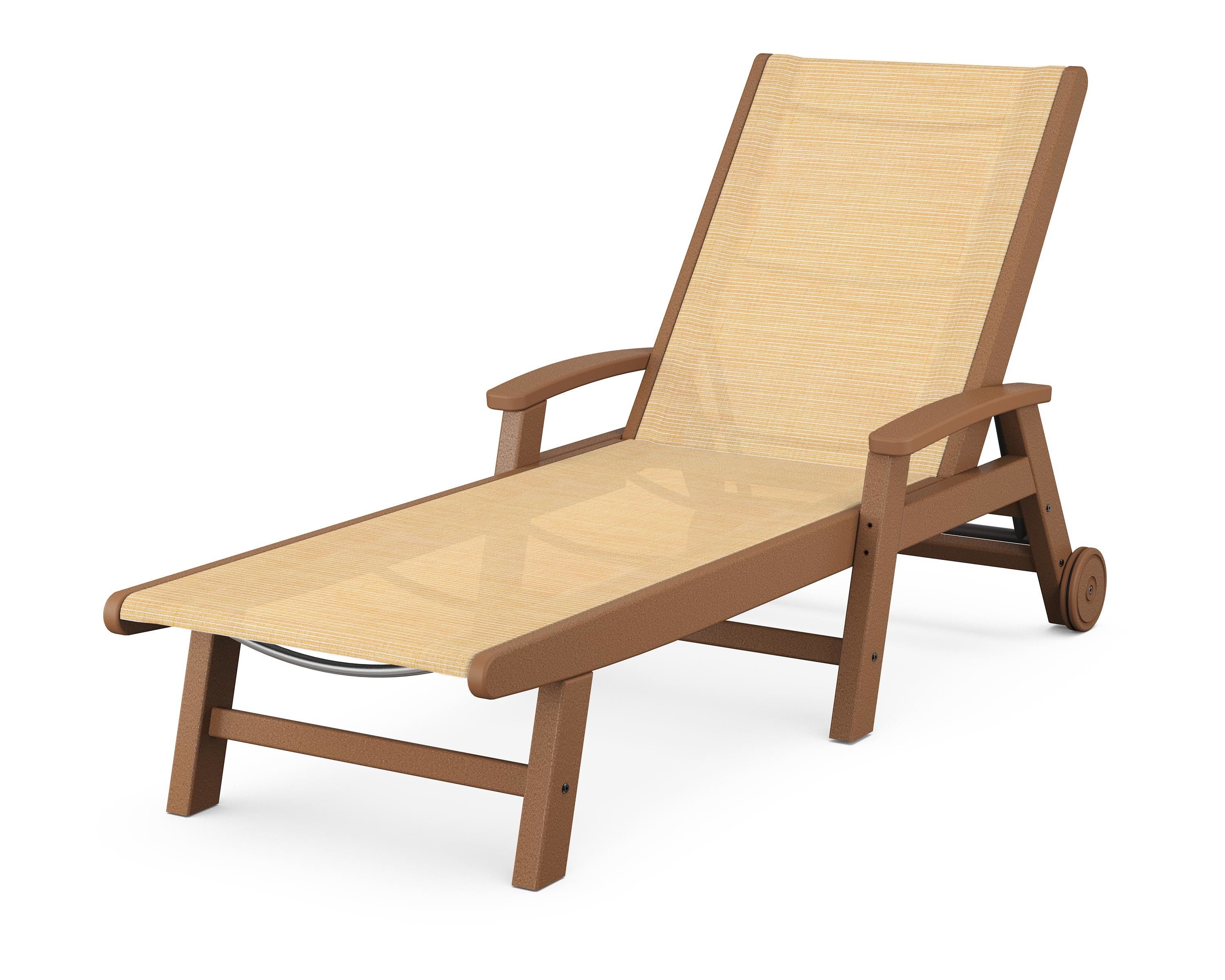 POLYWOOD Coastal Chaise with Wheels