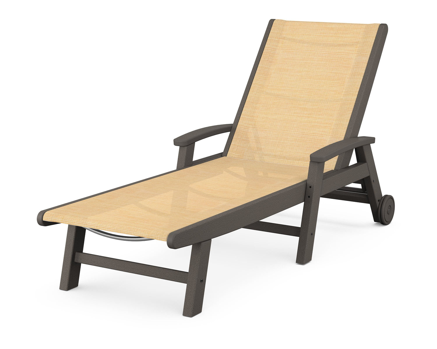POLYWOOD Coastal Chaise with Wheels