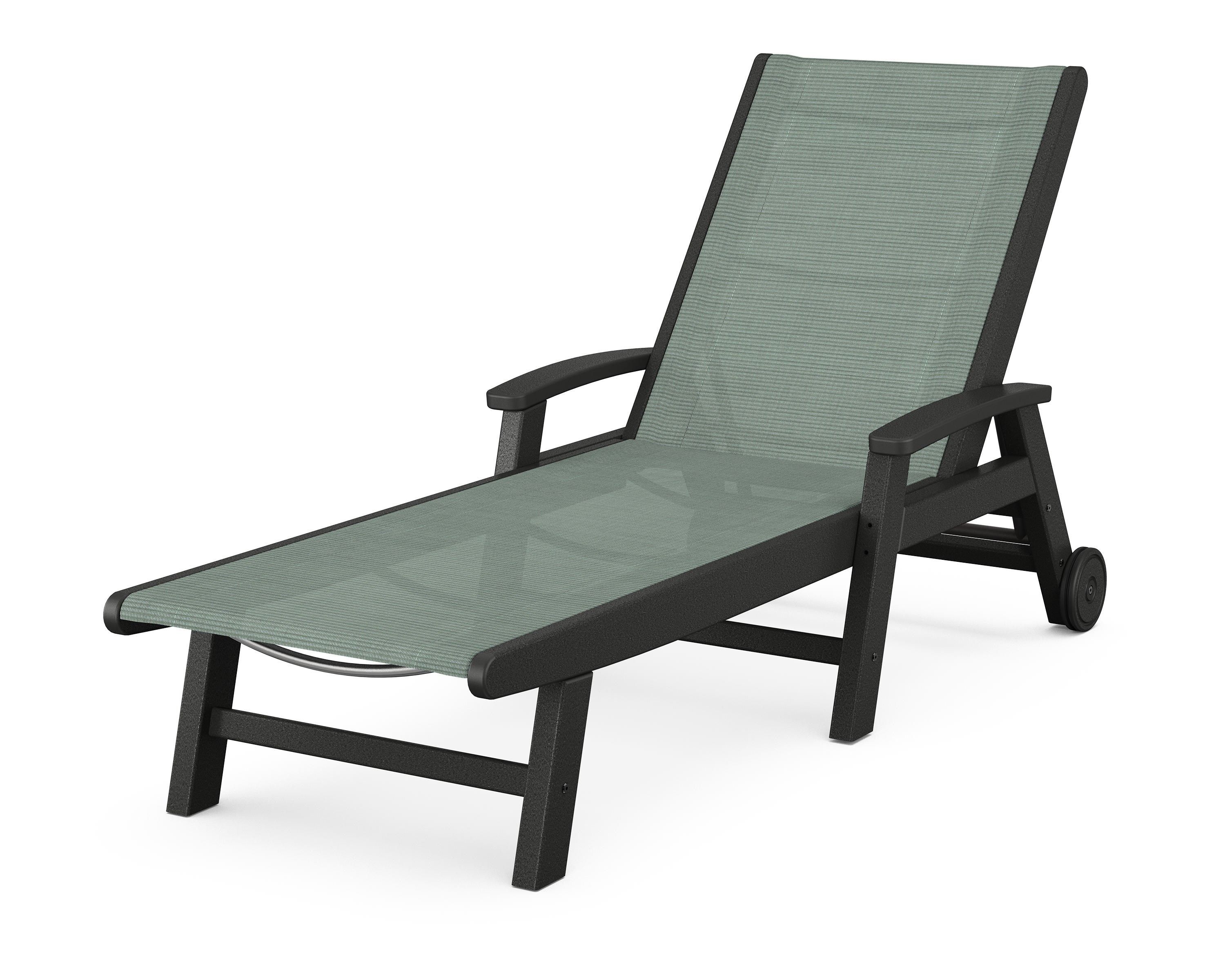 POLYWOOD Coastal Chaise with Wheels