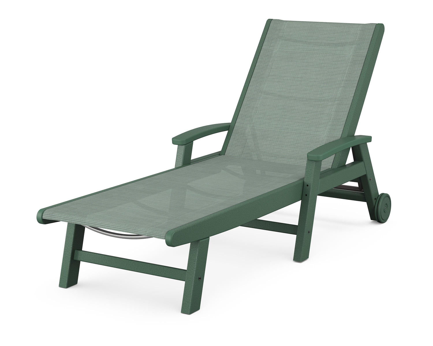 POLYWOOD Coastal Chaise with Wheels