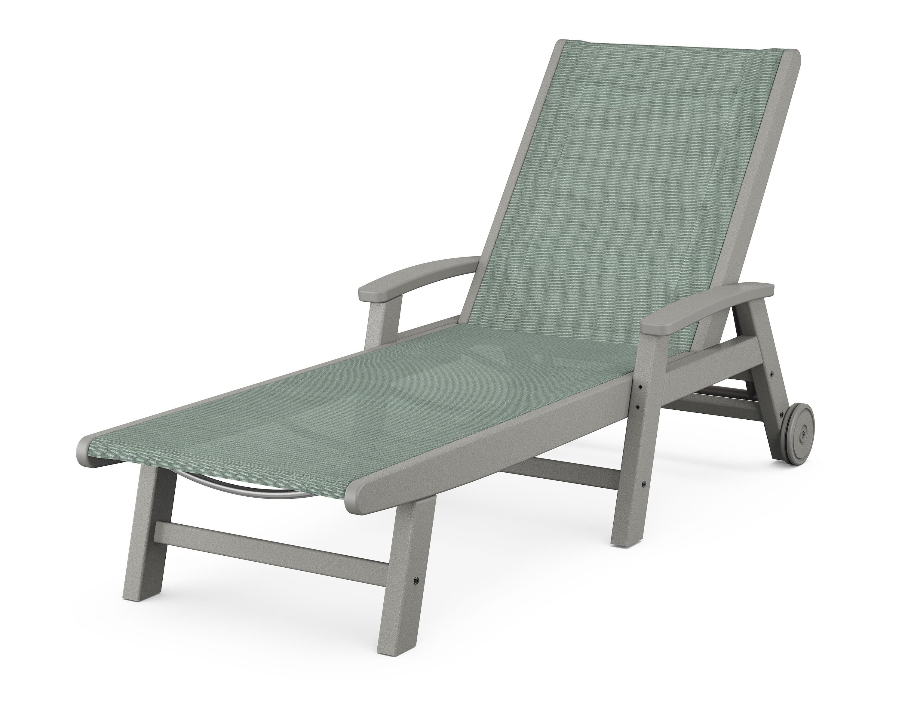 POLYWOOD Coastal Chaise with Wheels
