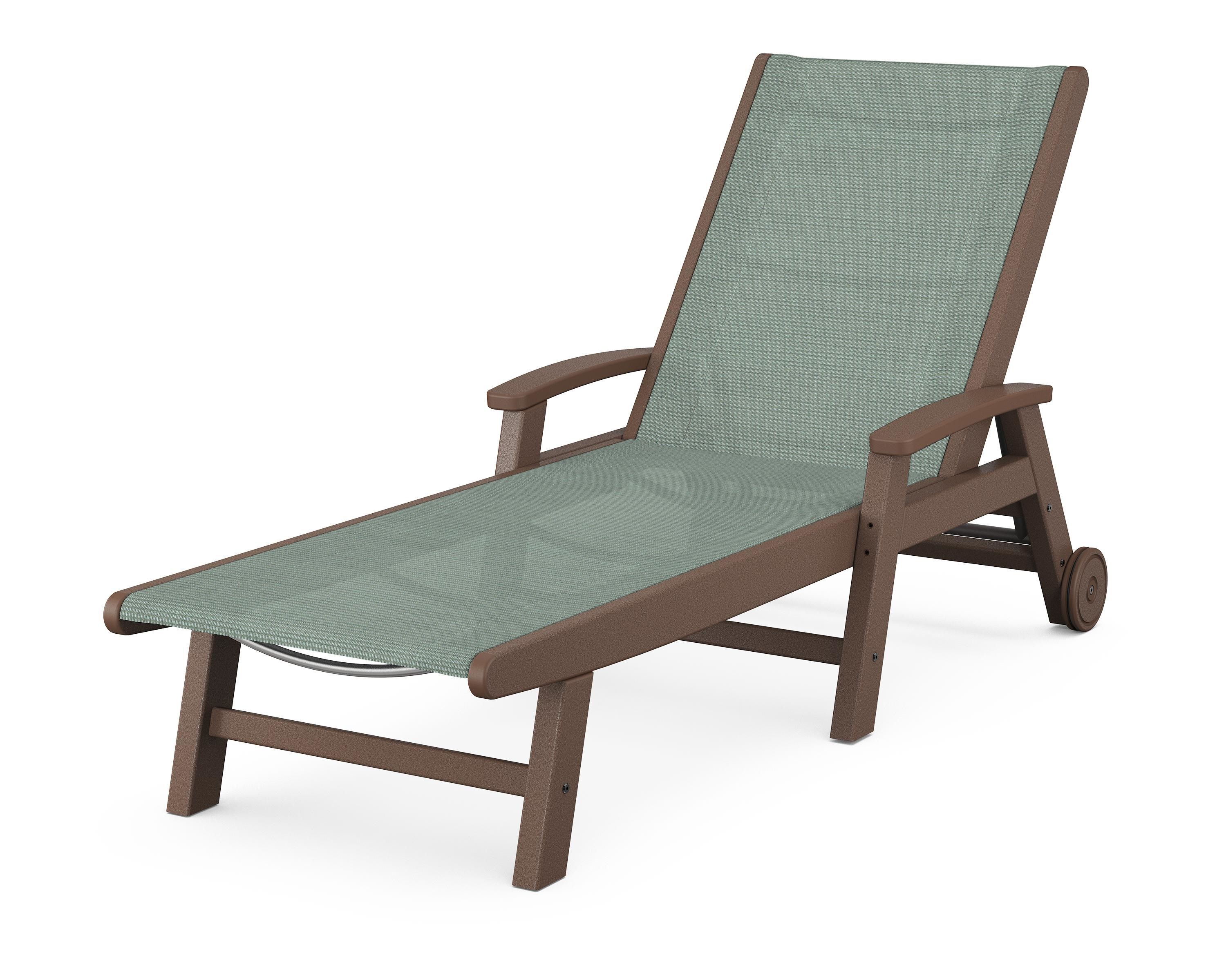 POLYWOOD Coastal Chaise with Wheels